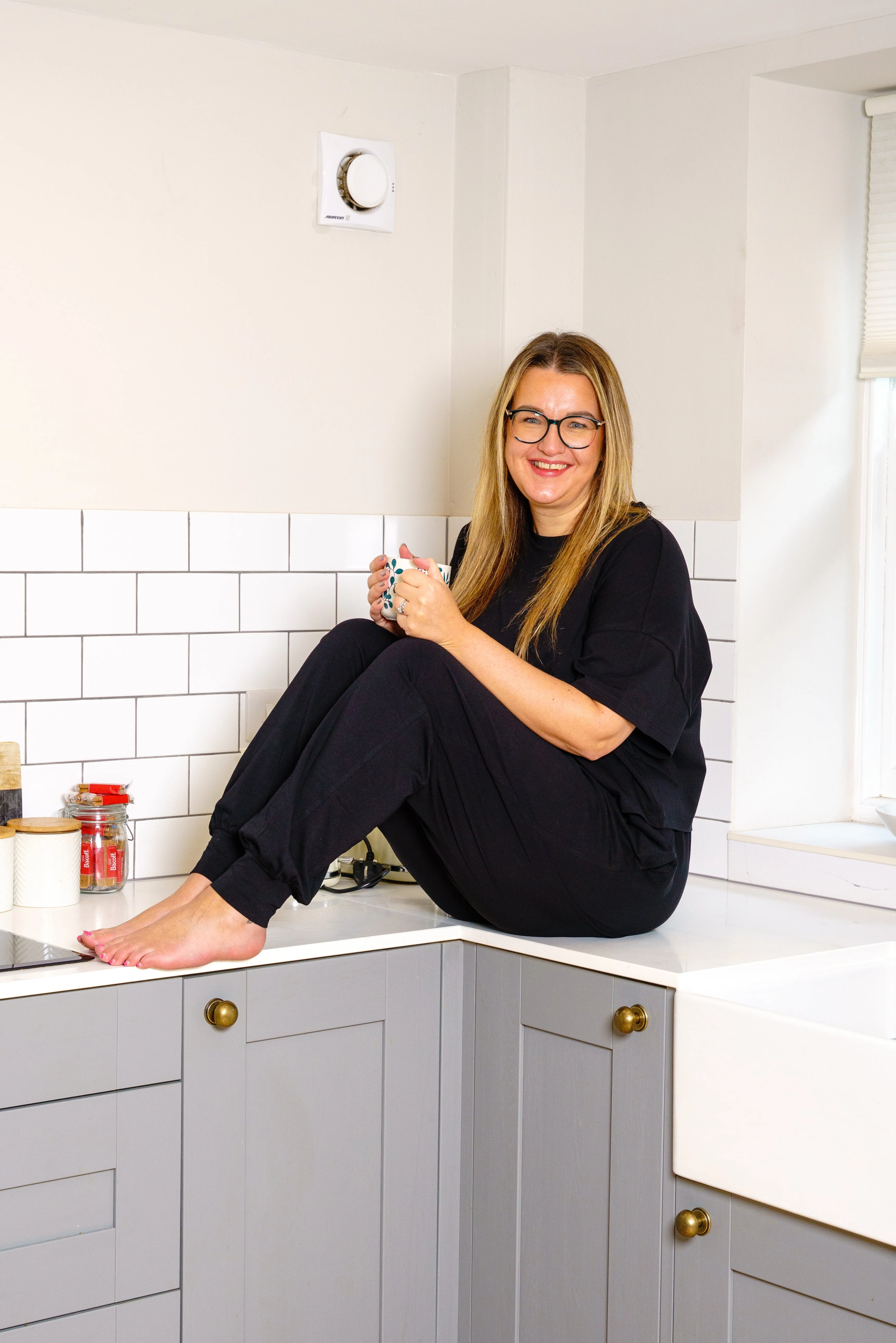 Organic Cotton PJ Bottoms - Plain Black - Image 7