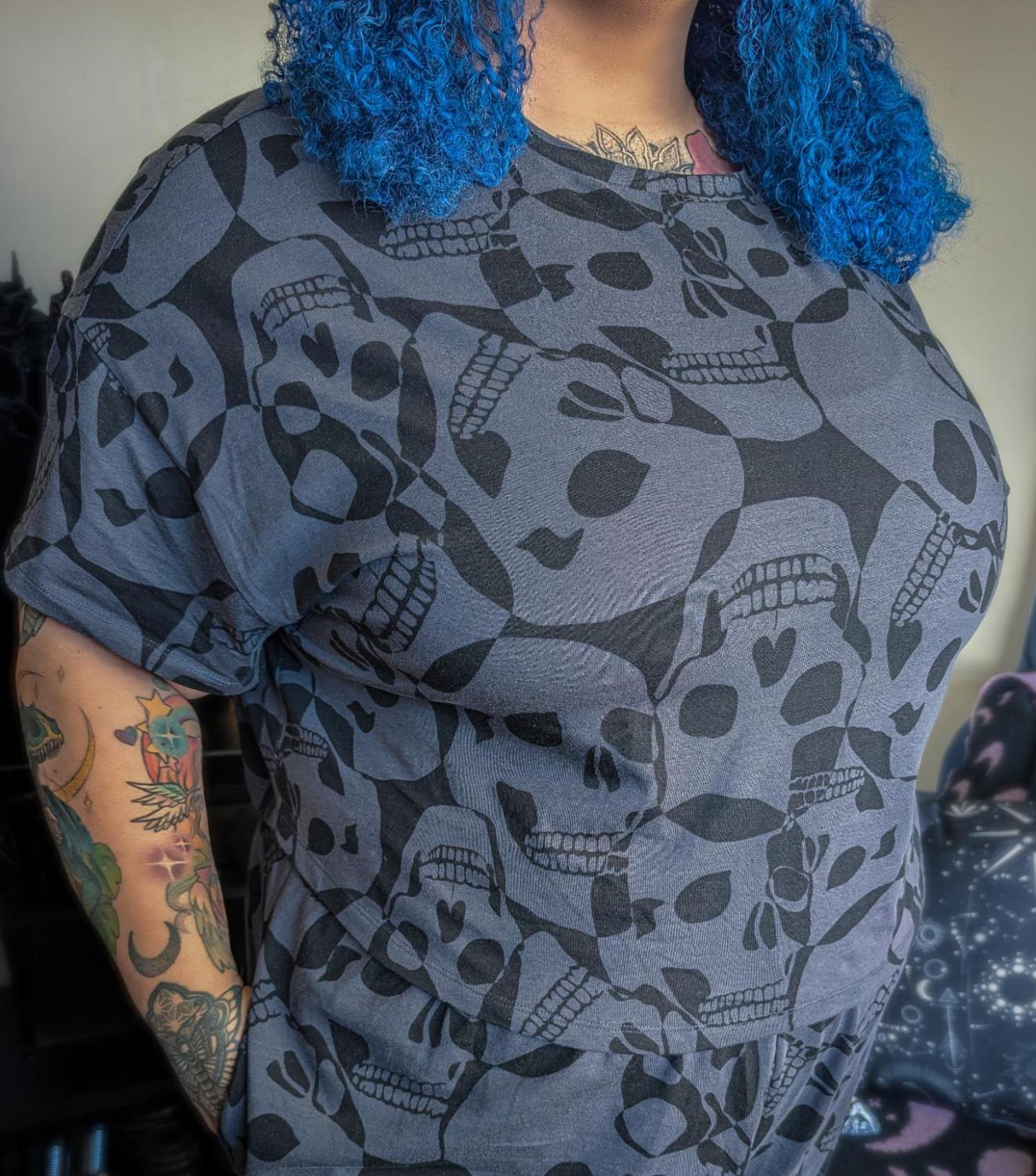 Organic Cotton PJ Boxy Tee - Catacomb - Image 3