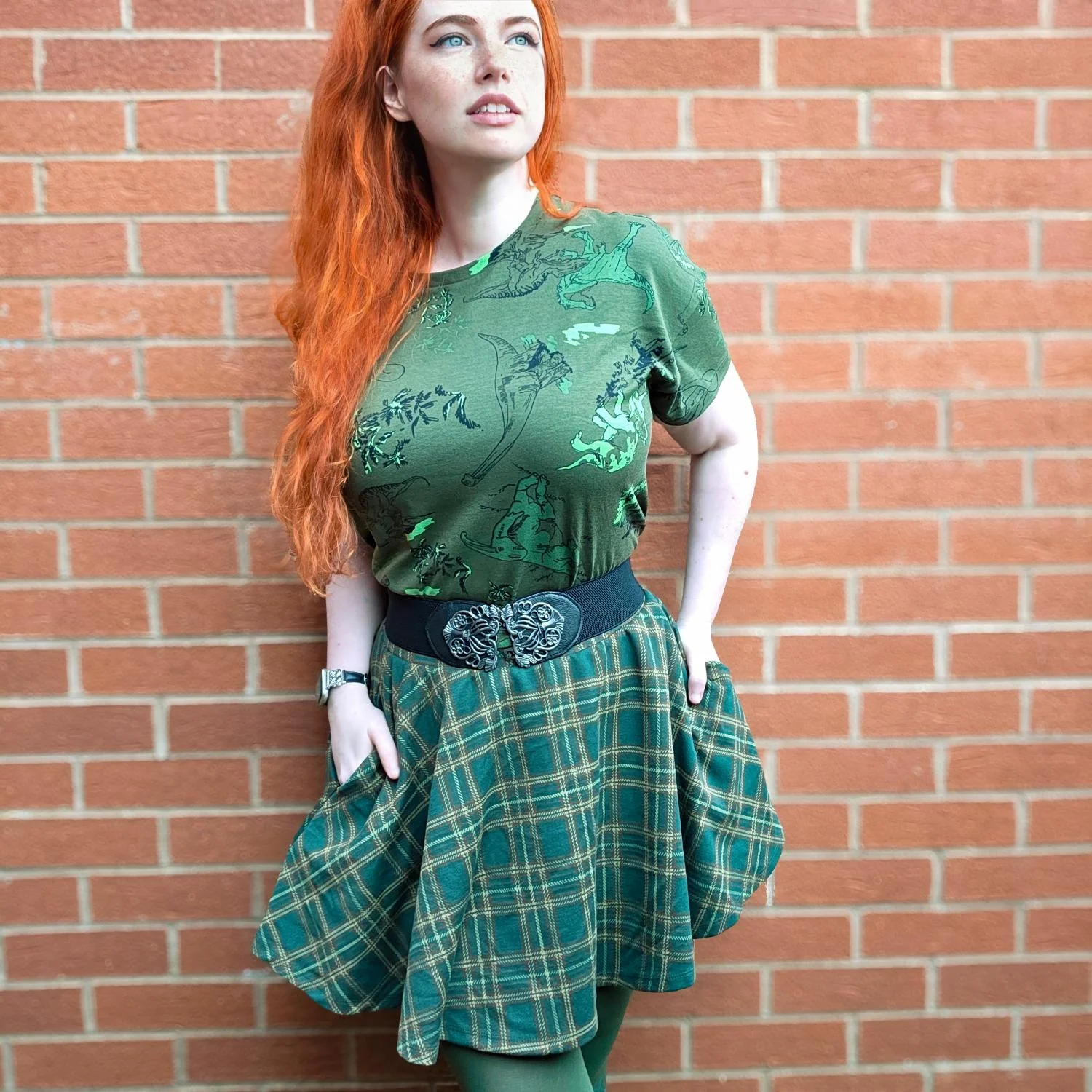 Organic Cotton PJ Boxy Tee - Dino - Image 9