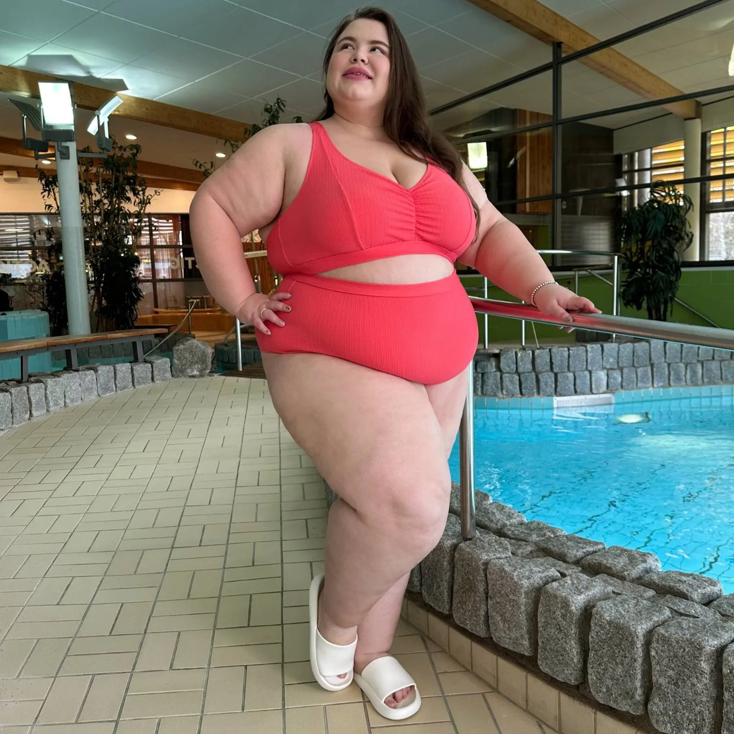There Can Be Only One Bikini Top - Coral - Image 10