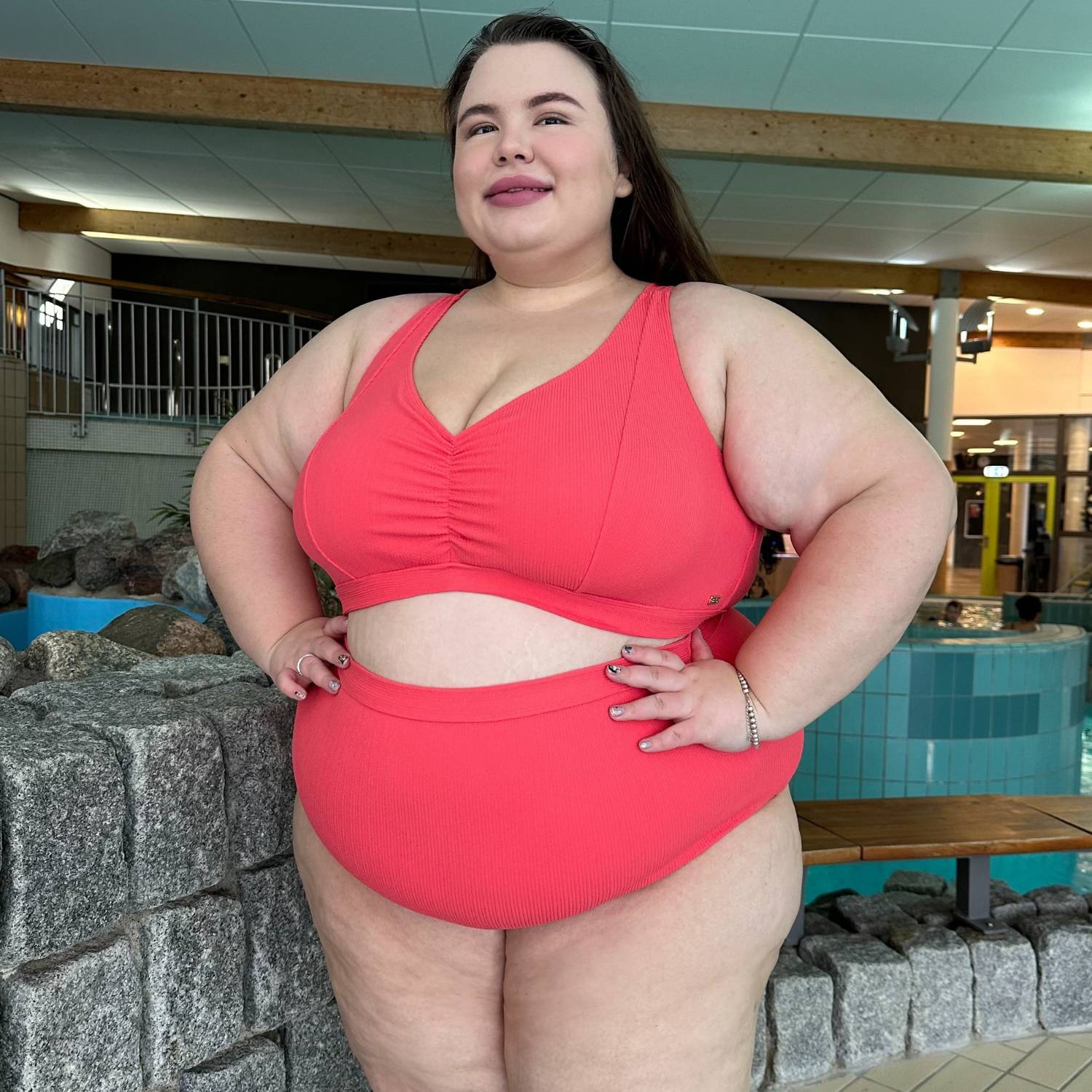 There Can Be Only One Bikini Top - Coral - Image 4