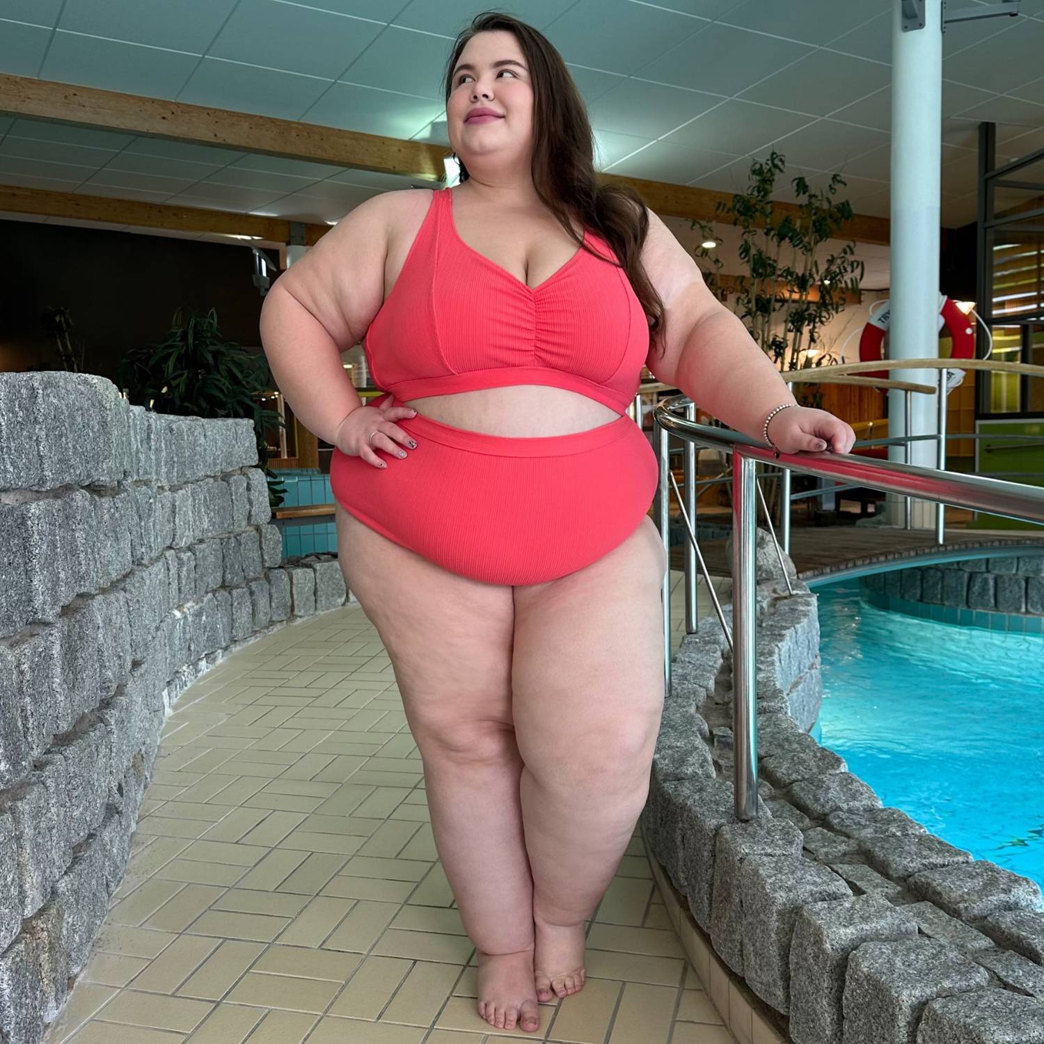 There Can Be Only One Bikini Top - Coral - Image 5