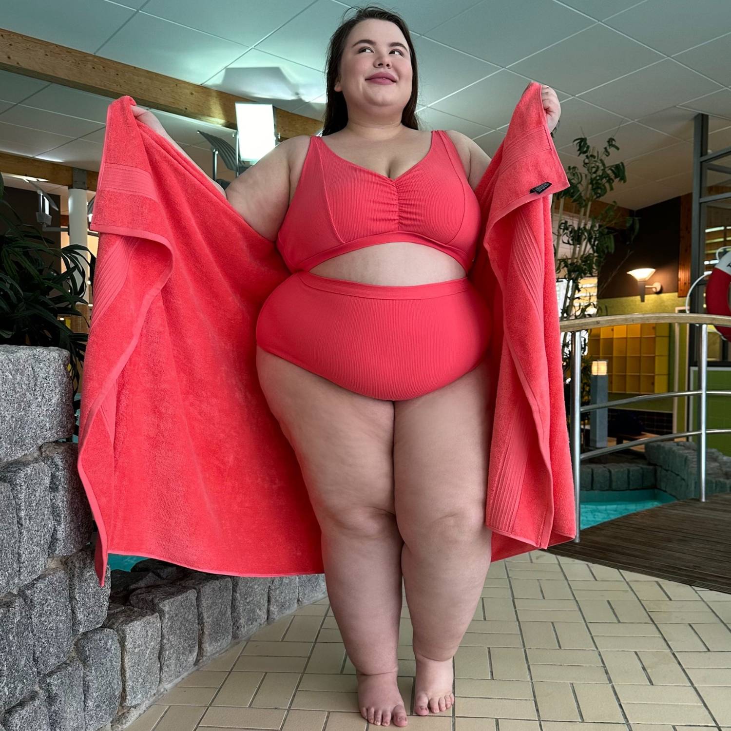 There Can Be Only One Bikini Top - Coral - Image 6