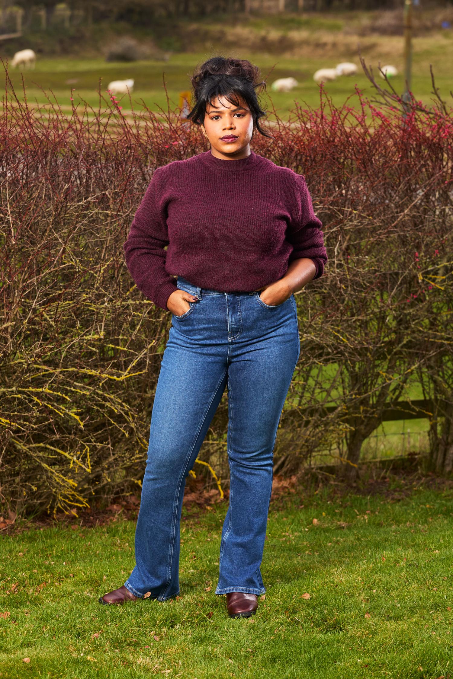 Organic Bootcut Jeans - Atlantic - Image 9