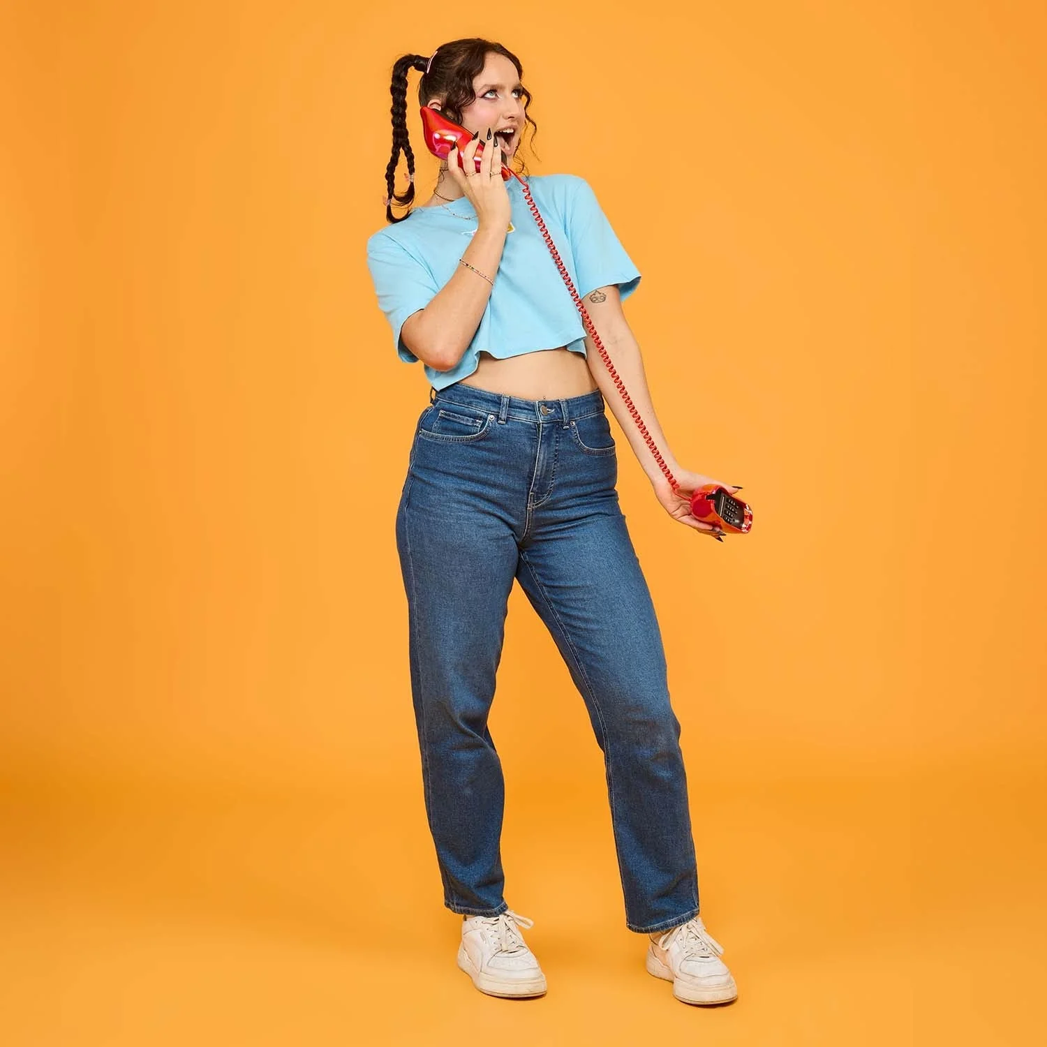 Organic Mom Jeans - Atlantic - Image 10