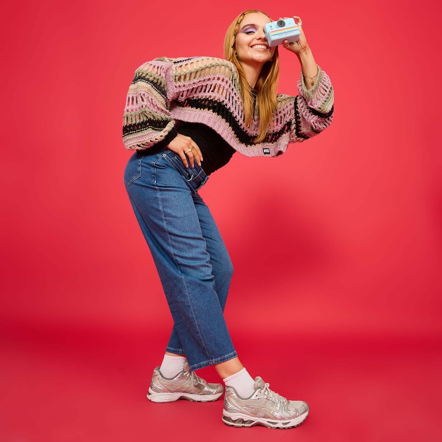 Organic Mom Jeans - Atlantic - Image 15