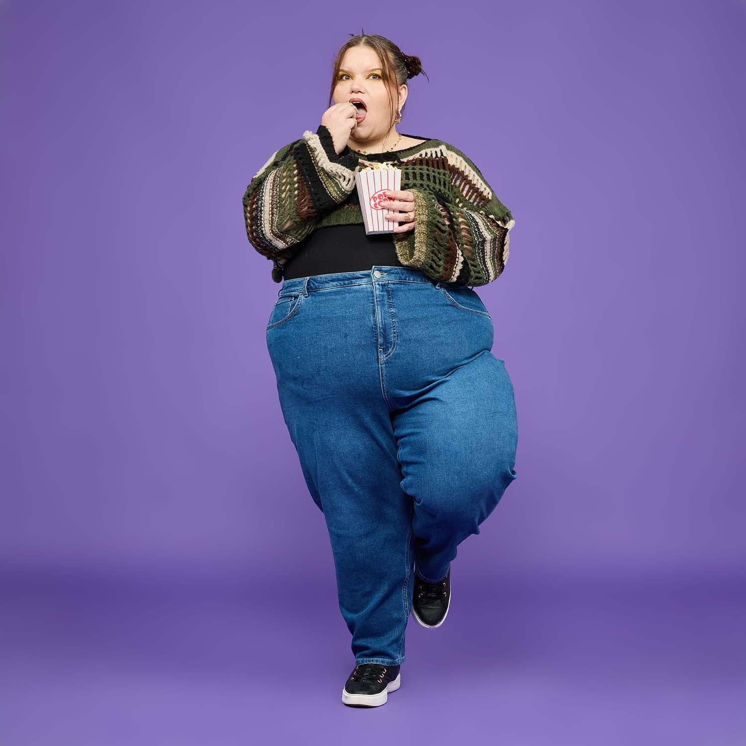 Organic Mom Jeans - Atlantic - Image 17