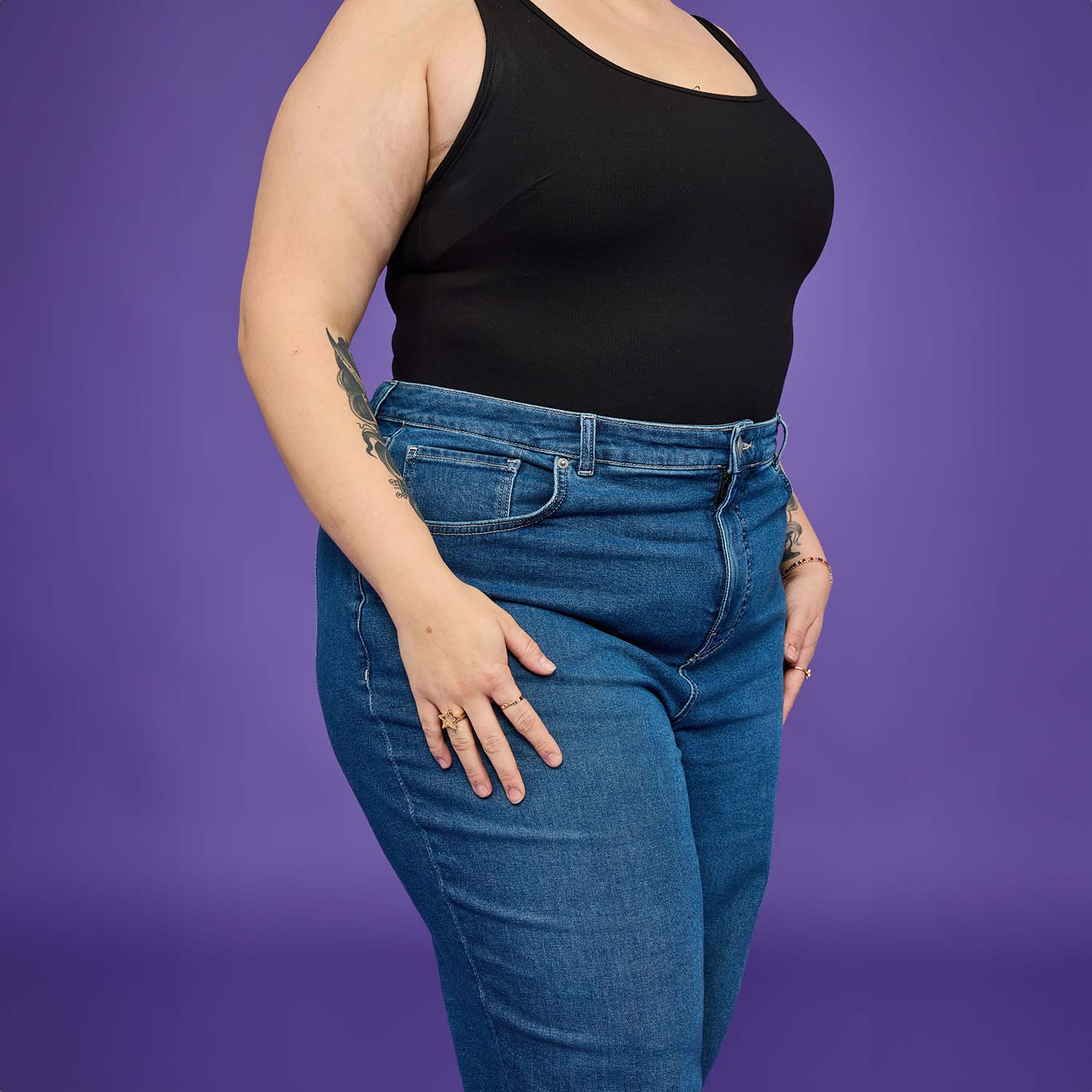 Organic Mom Jeans - Atlantic - Image 18
