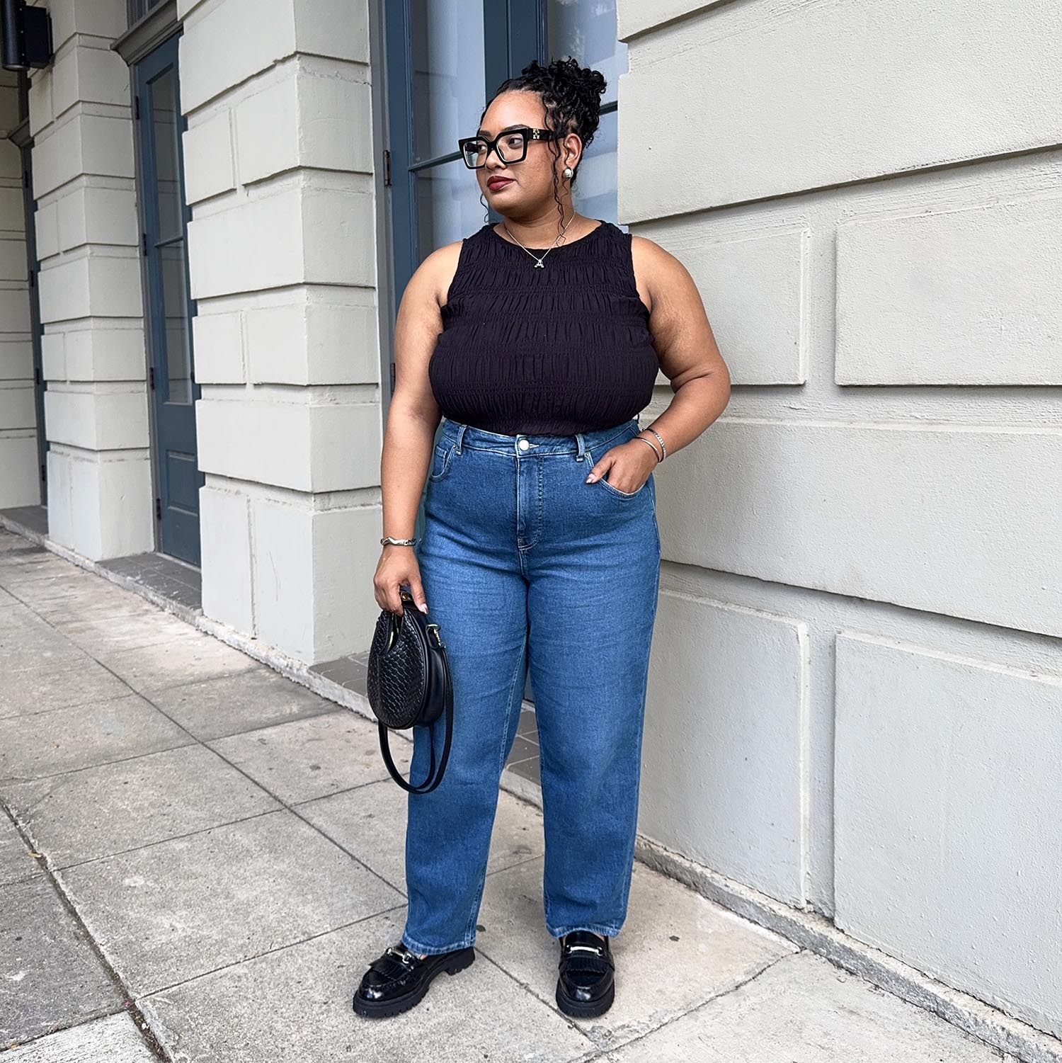 Organic Mom Jeans - Atlantic - Image 19