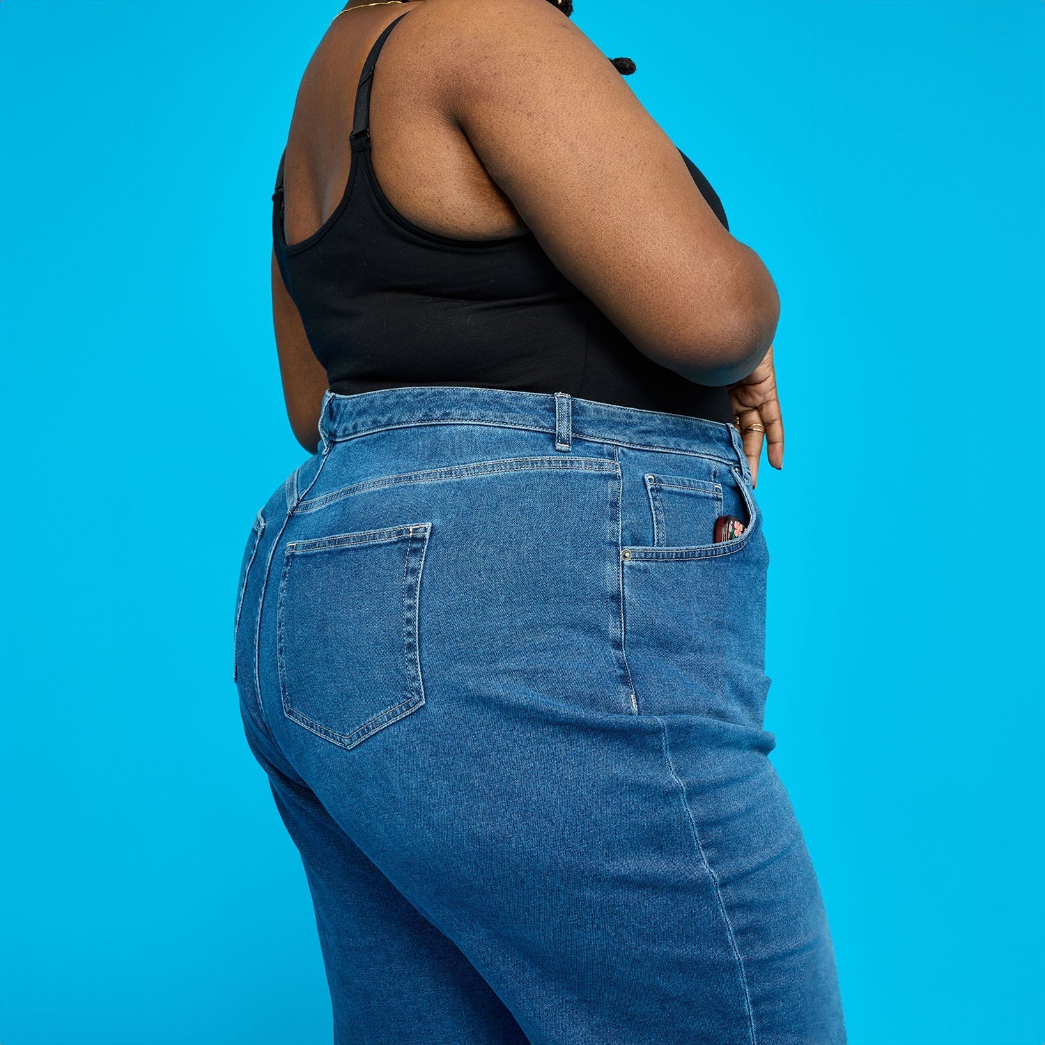 Organic Mom Jeans - Atlantic - Image 20