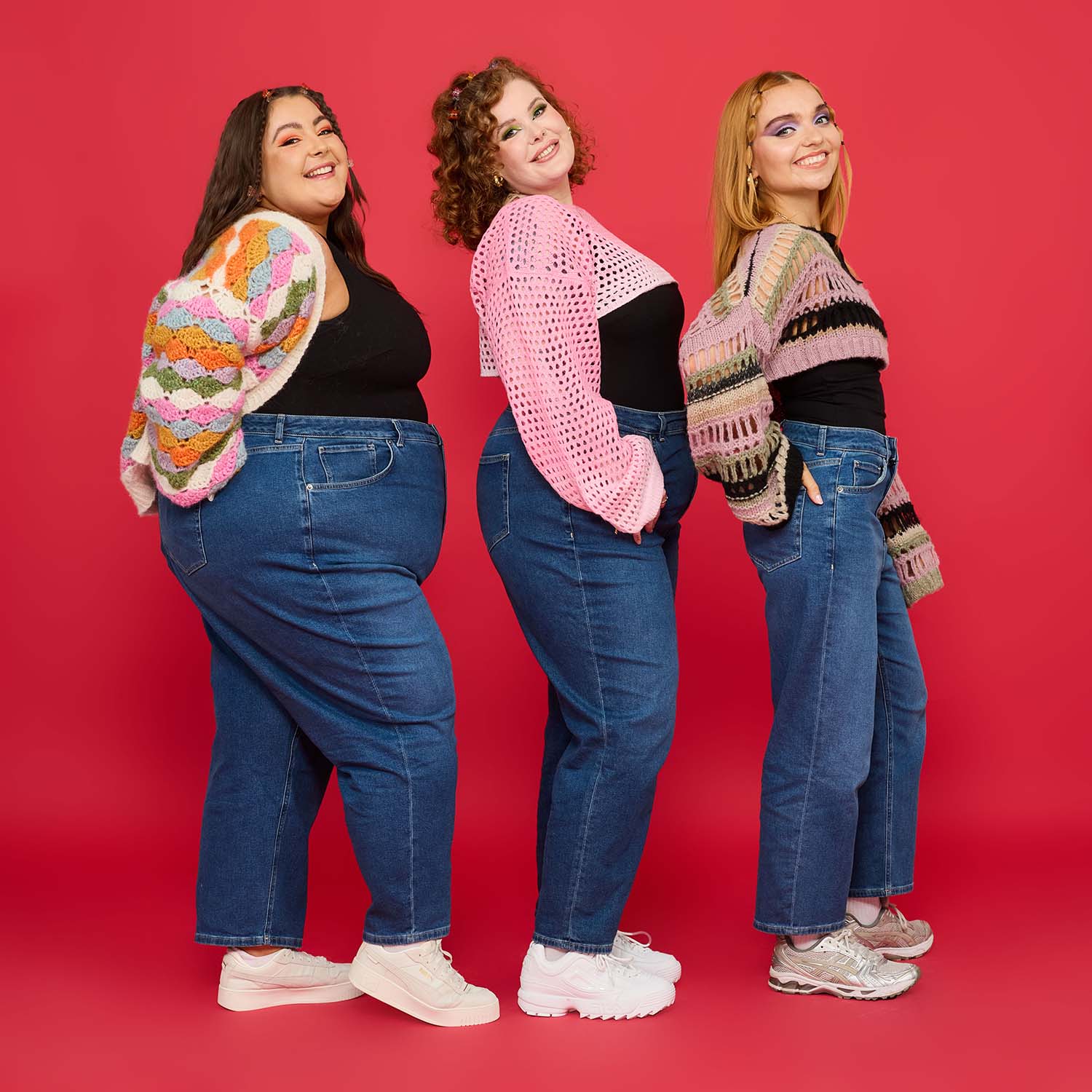 Organic Mom Jeans - Atlantic - Image 3