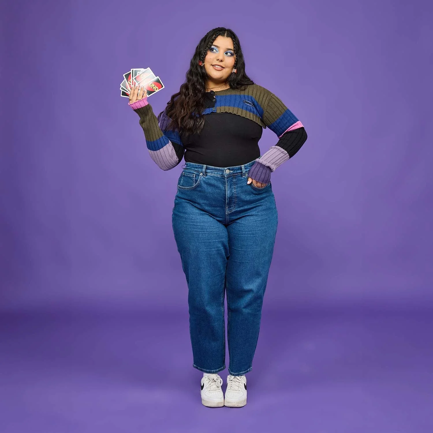 Organic Mom Jeans - Atlantic - Image 9