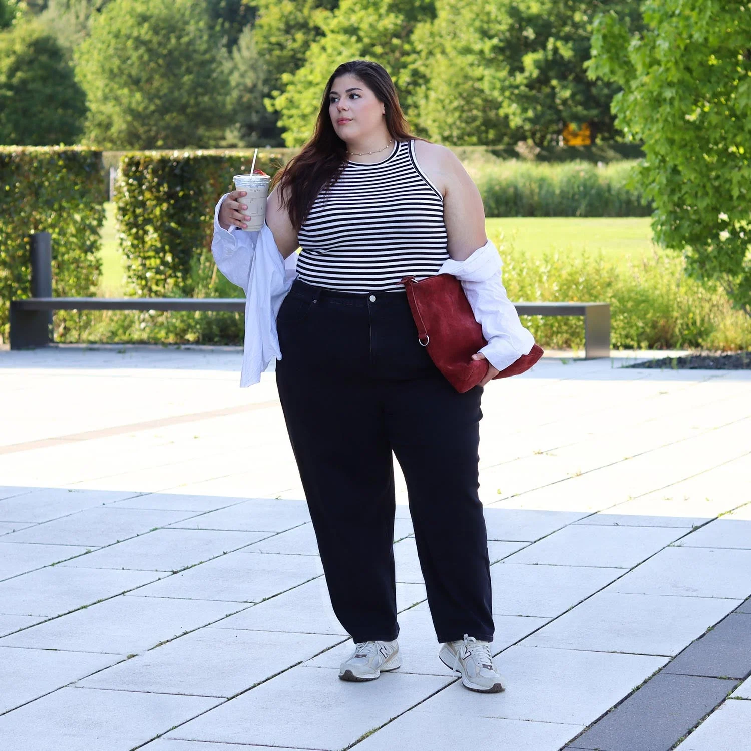 Organic Mom Jeans - Black Sea - Image 3