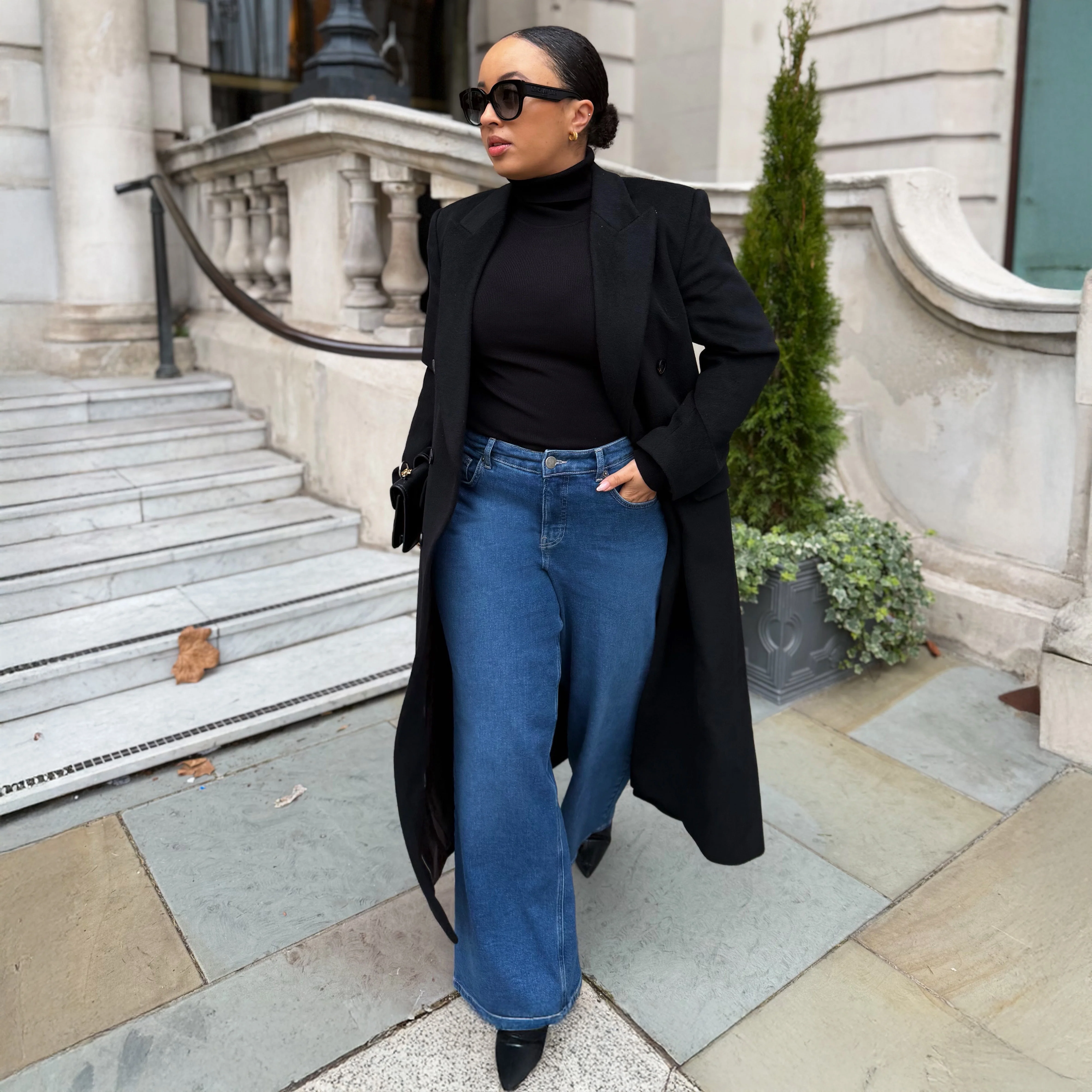 Organic Wide Leg Jeans - Atlantic - Image 15
