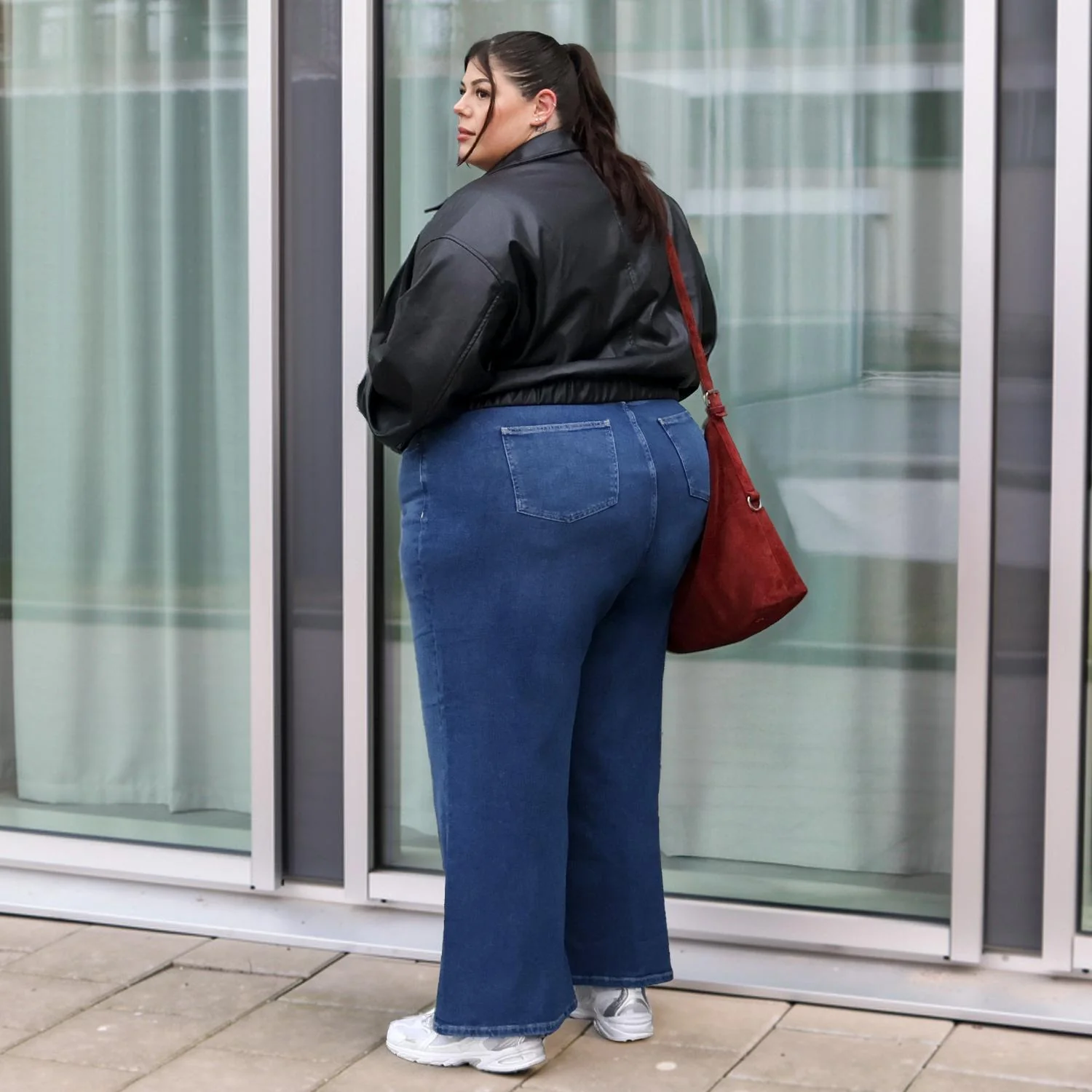 Organic Wide Leg Jeans - Atlantic - Image 18