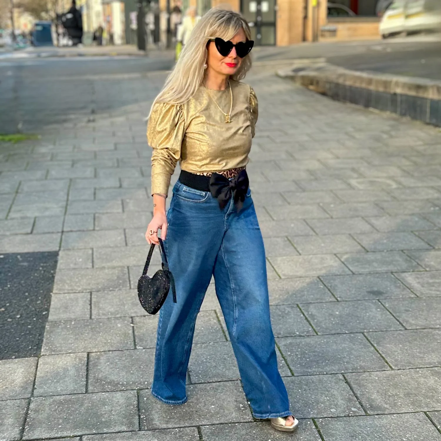 Organic Wide Leg Jeans - Atlantic - Image 22