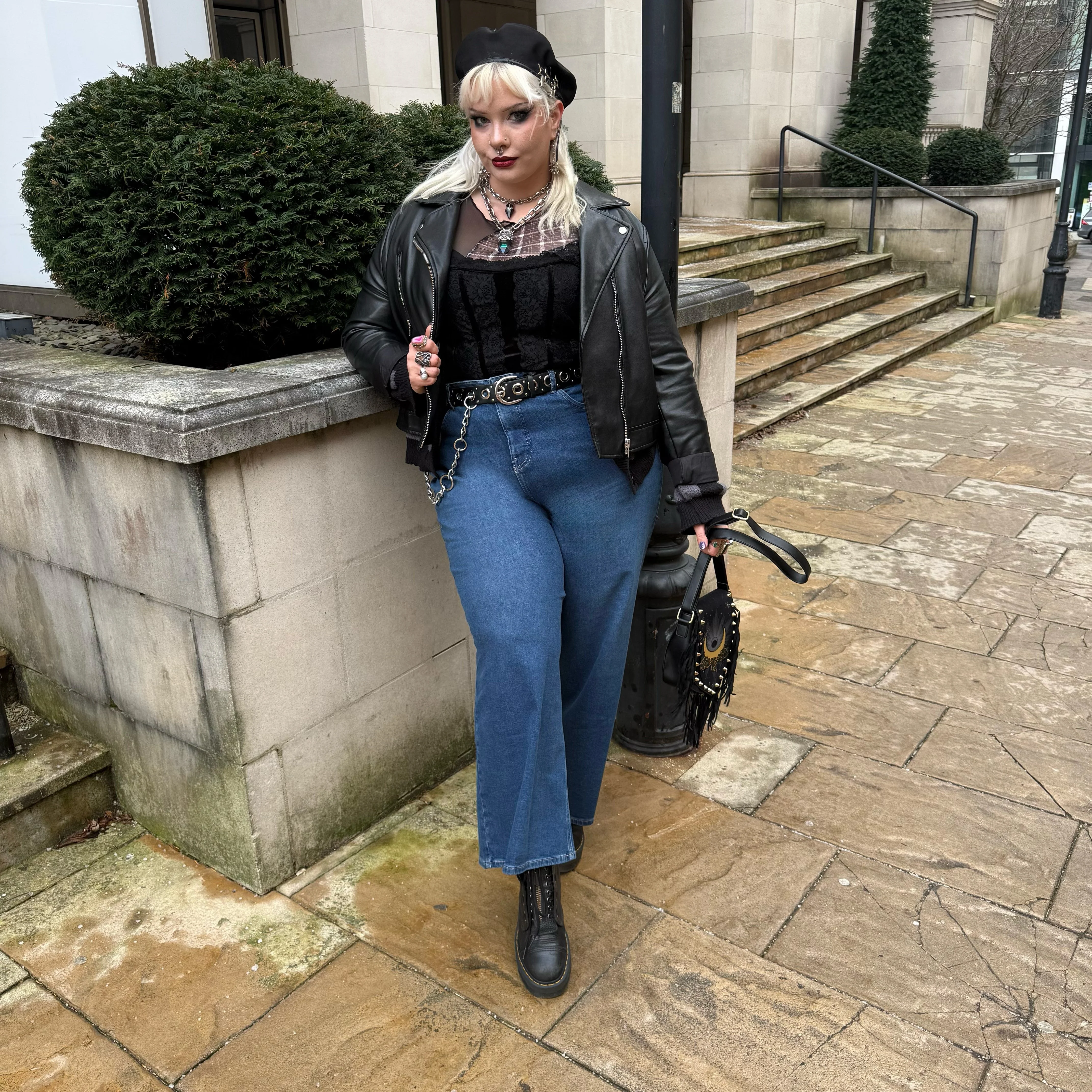 Organic Wide Leg Jeans - Atlantic - Image 25