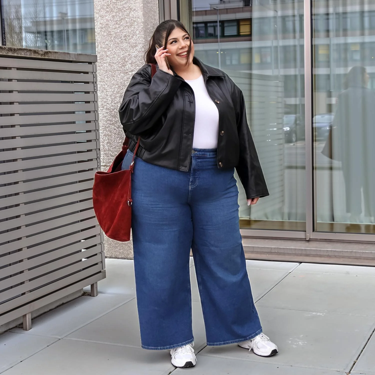 Organic Wide Leg Jeans - Atlantic - Image 7
