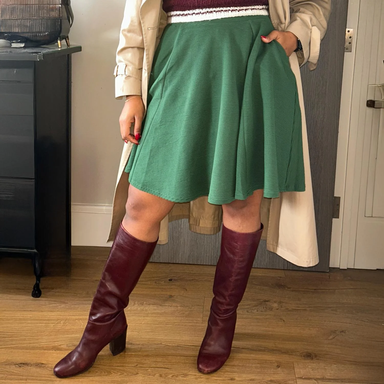 Ottoman Flare Skirt - Petit Pois - Image 10