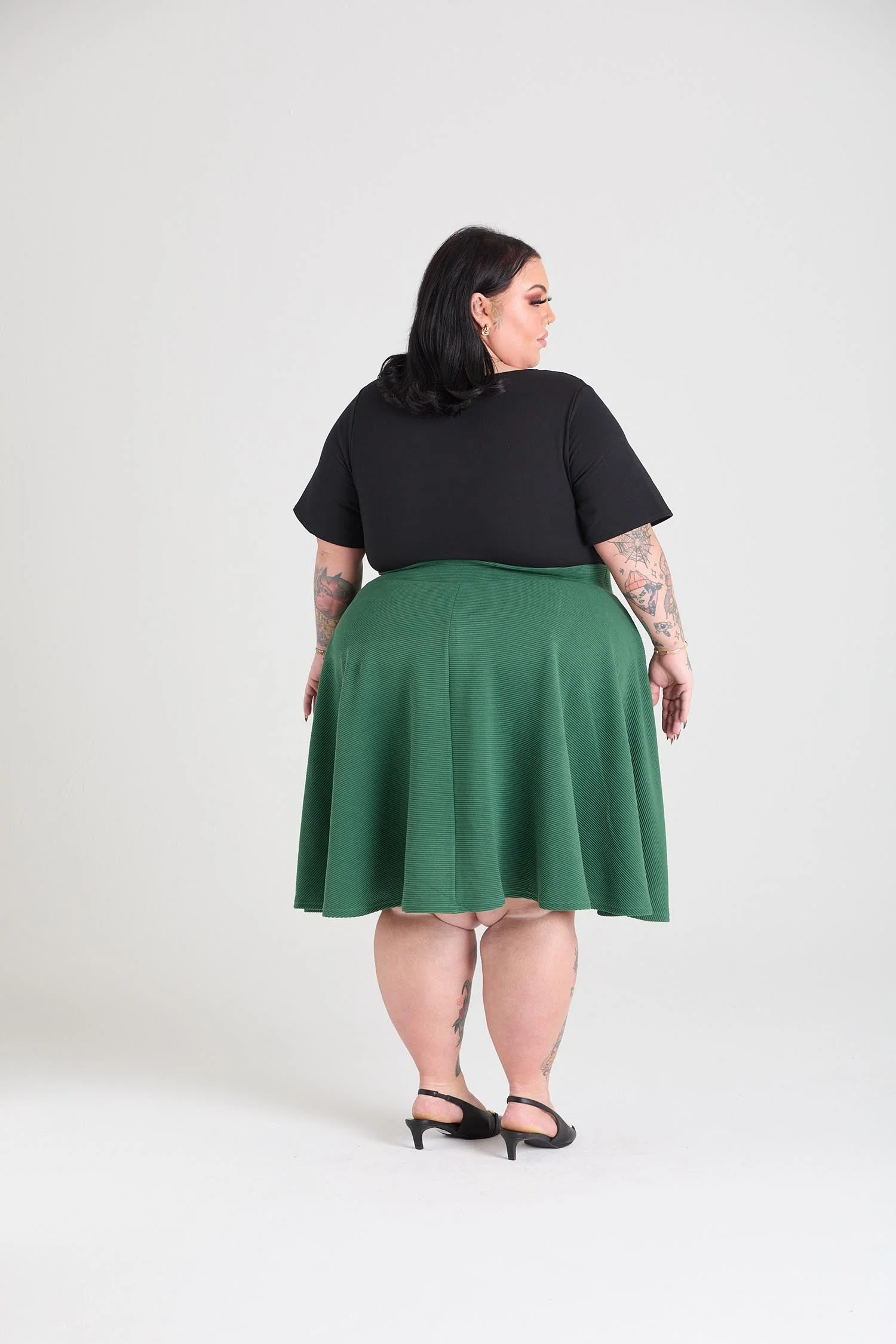 Ottoman Flare Skirt - Petit Pois - Image 12
