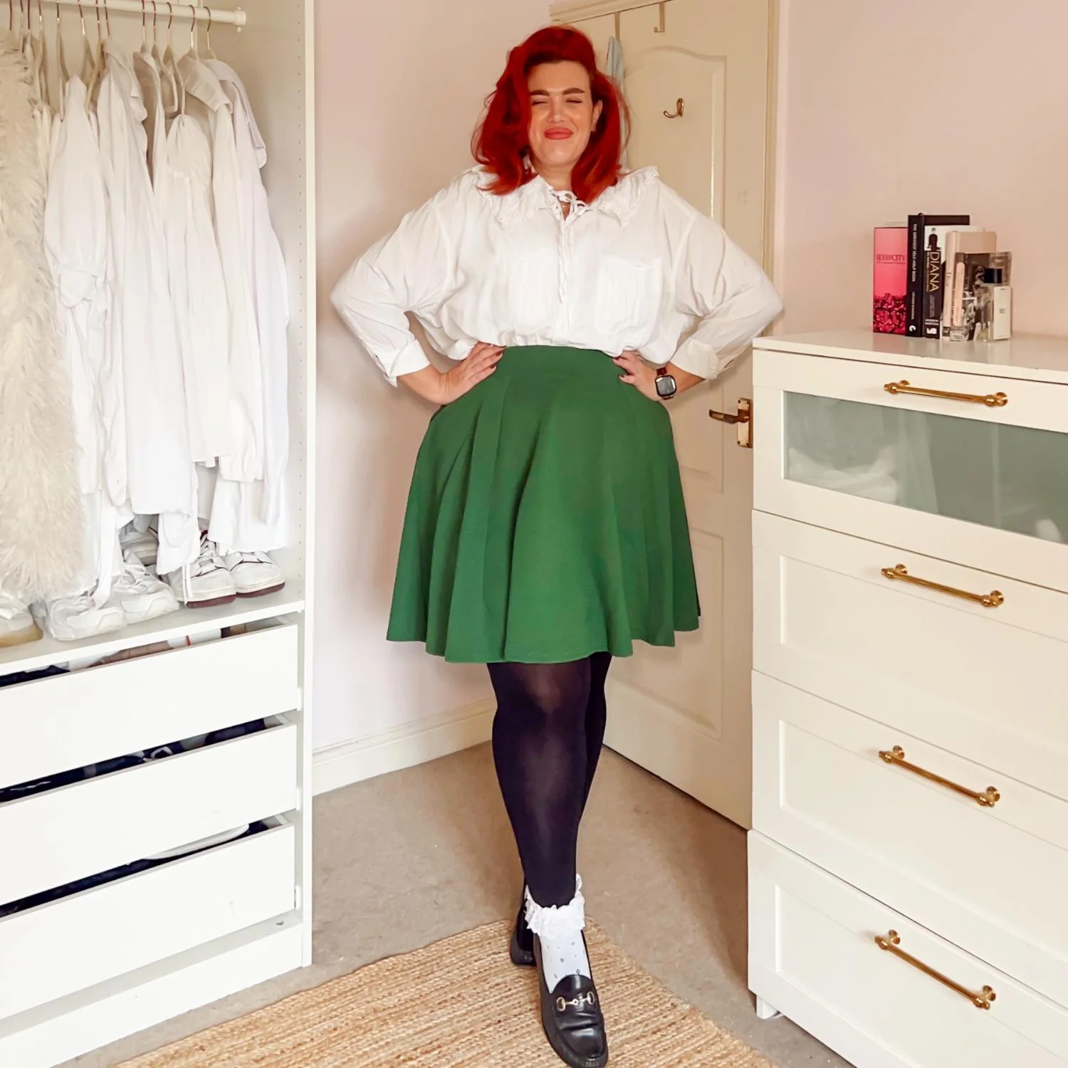 Ottoman Flare Skirt - Petit Pois - Image 4