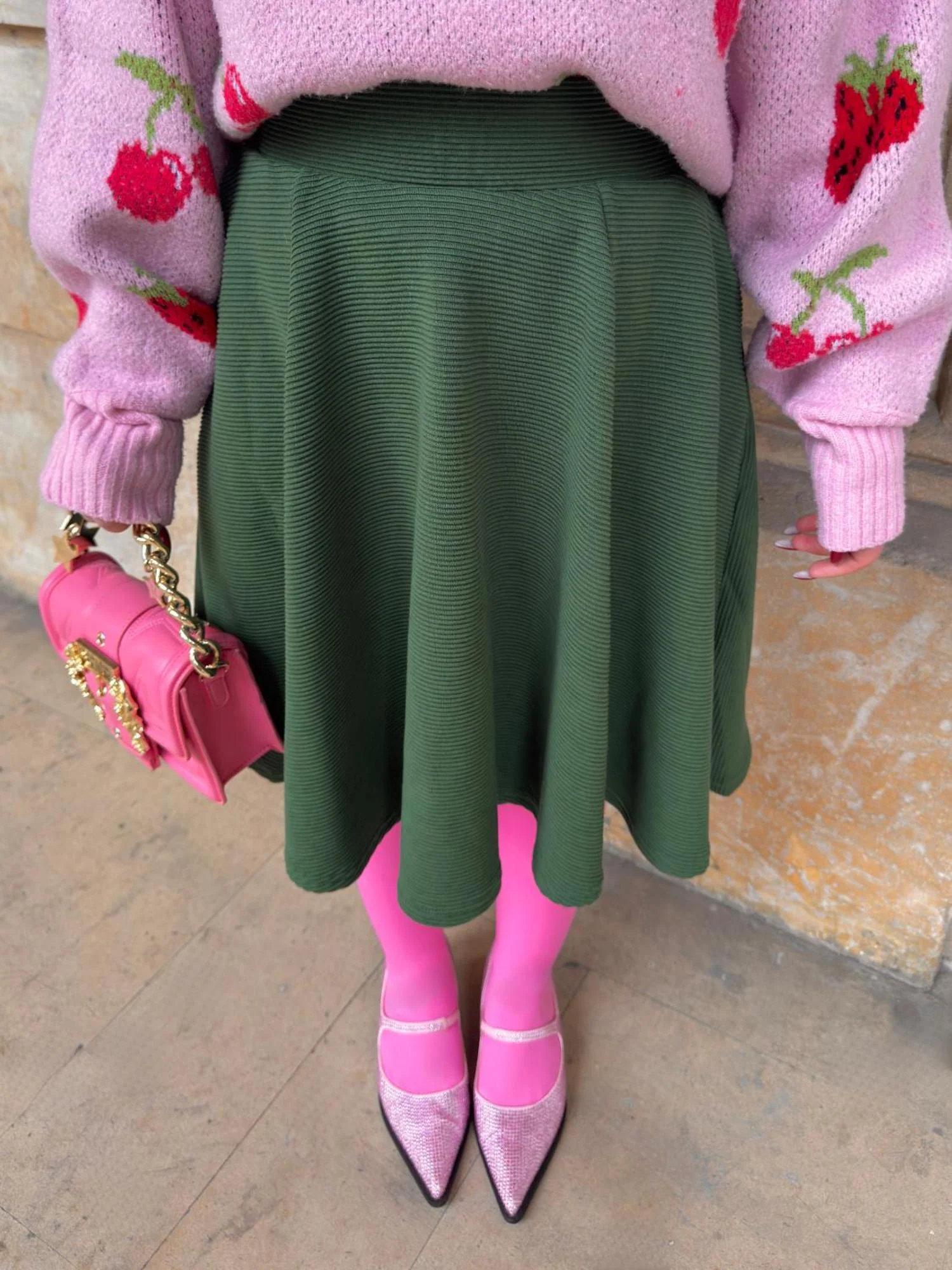 Ottoman Flare Skirt - Petit Pois - Image 5