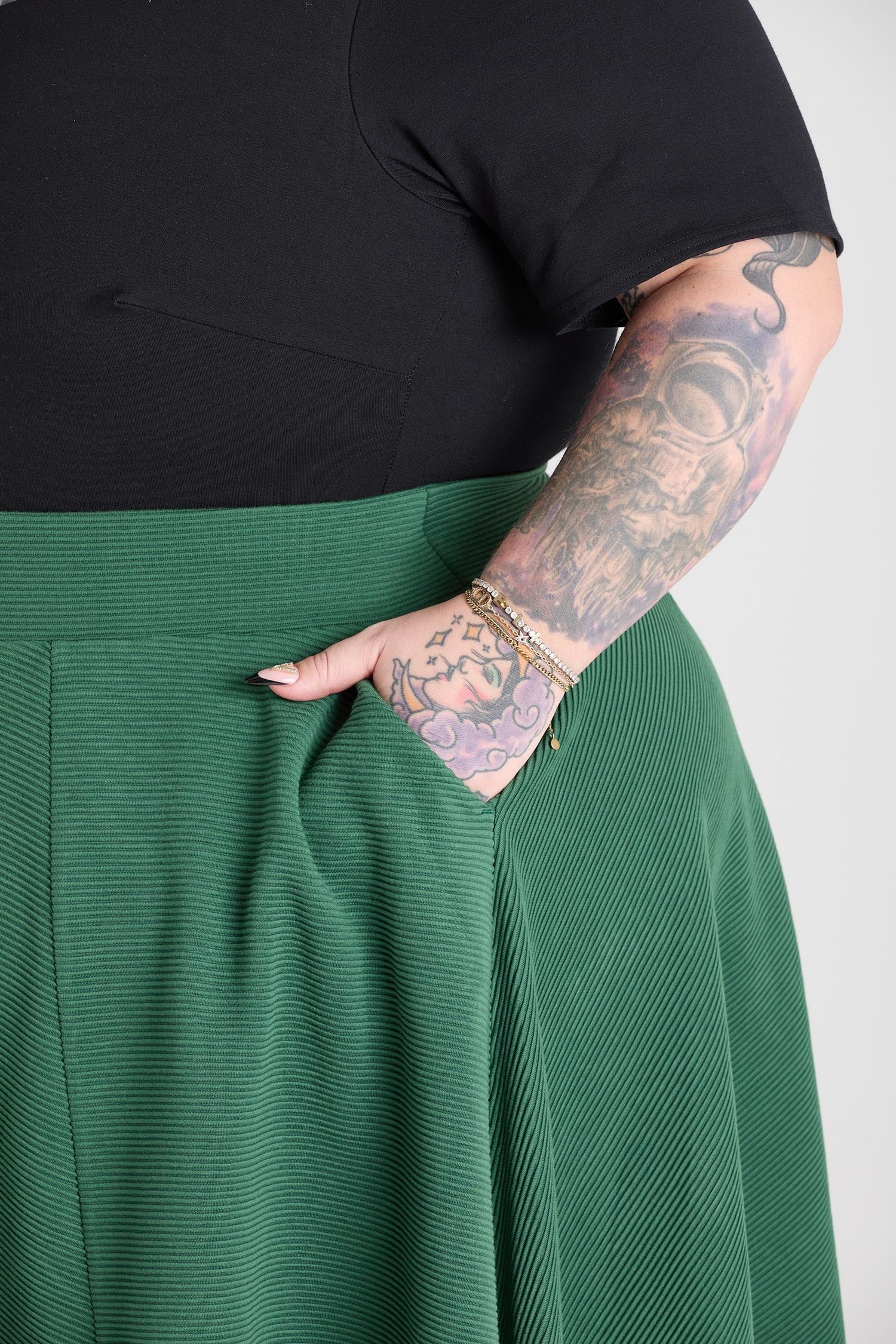 Ottoman Flare Skirt - Petit Pois - Image 7