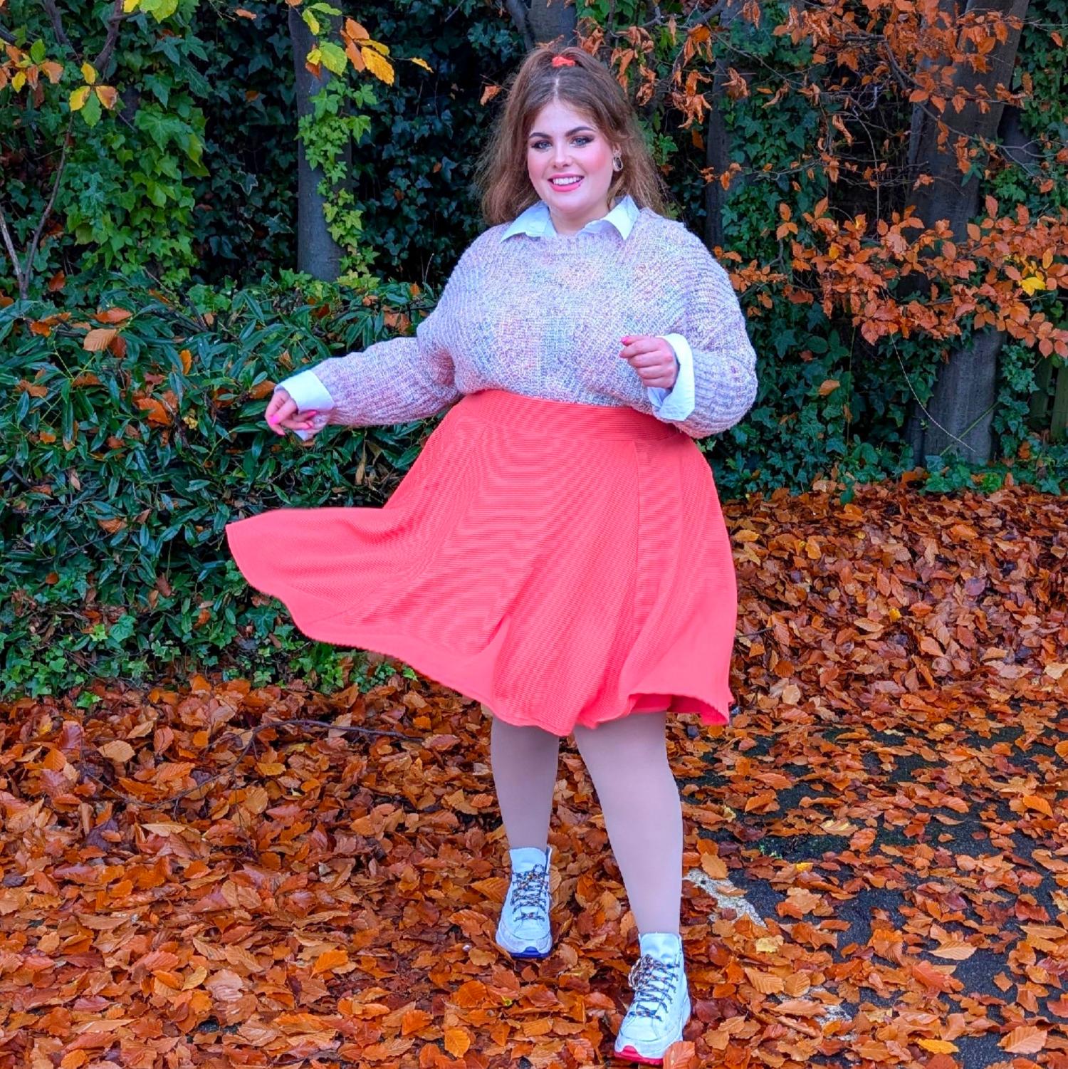 Ottoman Flare Skirt - Spiced Coral - Image 17