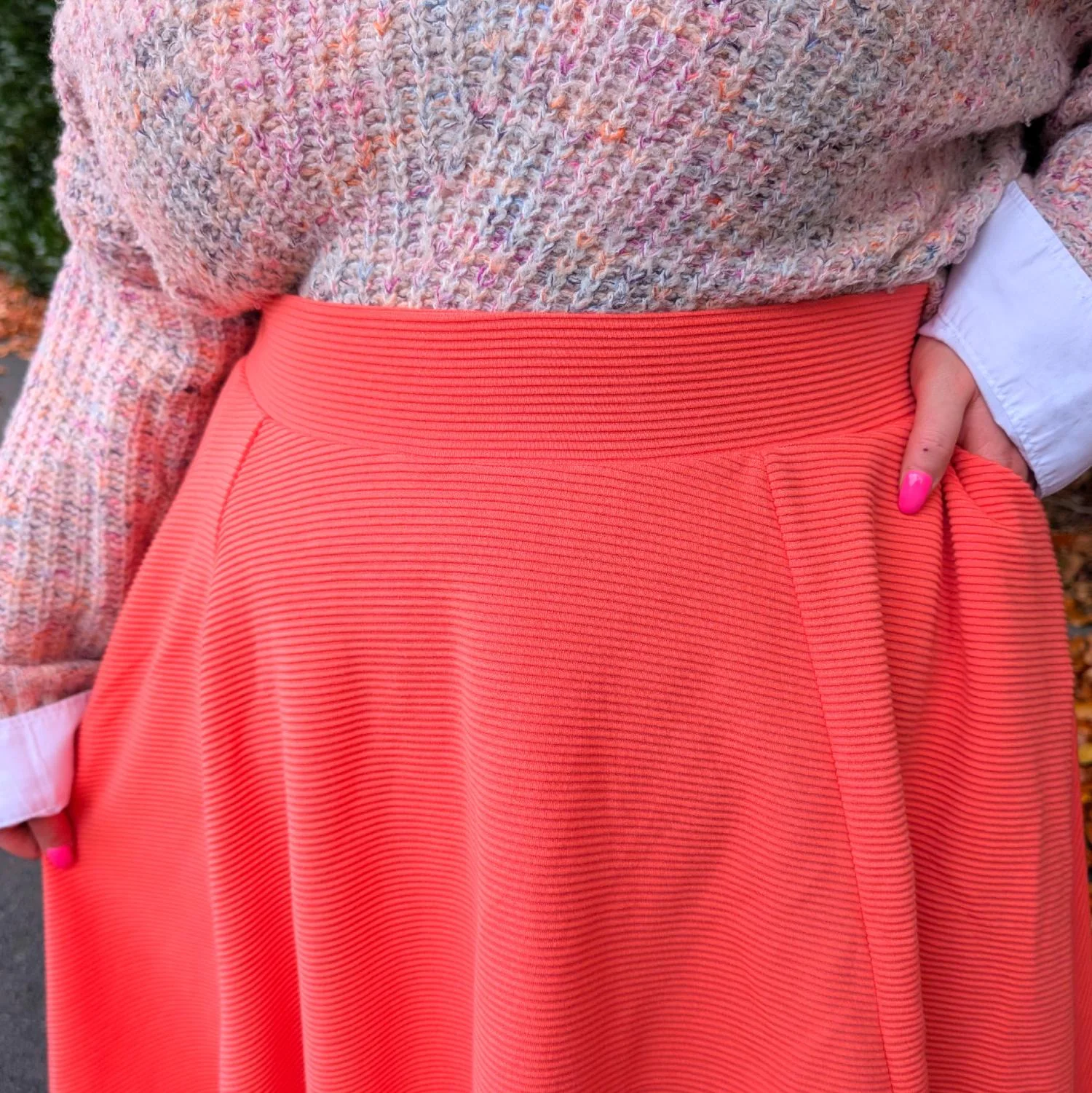 Ottoman Flare Skirt - Spiced Coral - Image 5