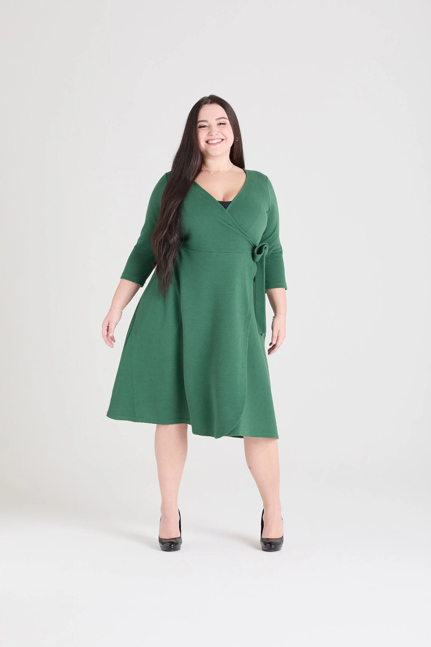 Ottoman Wrap Around Dress - Petit Pois - Image 2