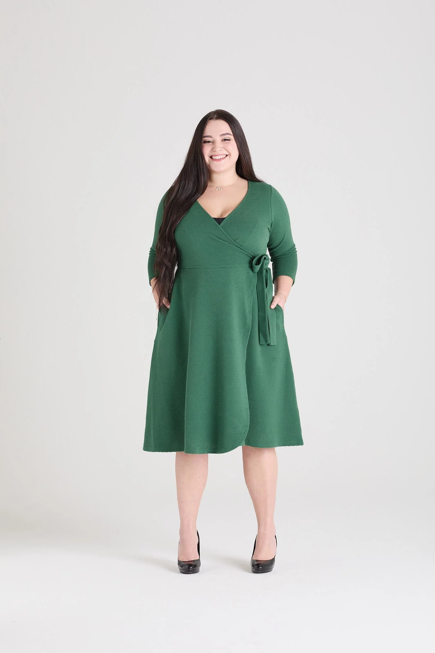 Ottoman Wrap Around Dress - Petit Pois - Image 9