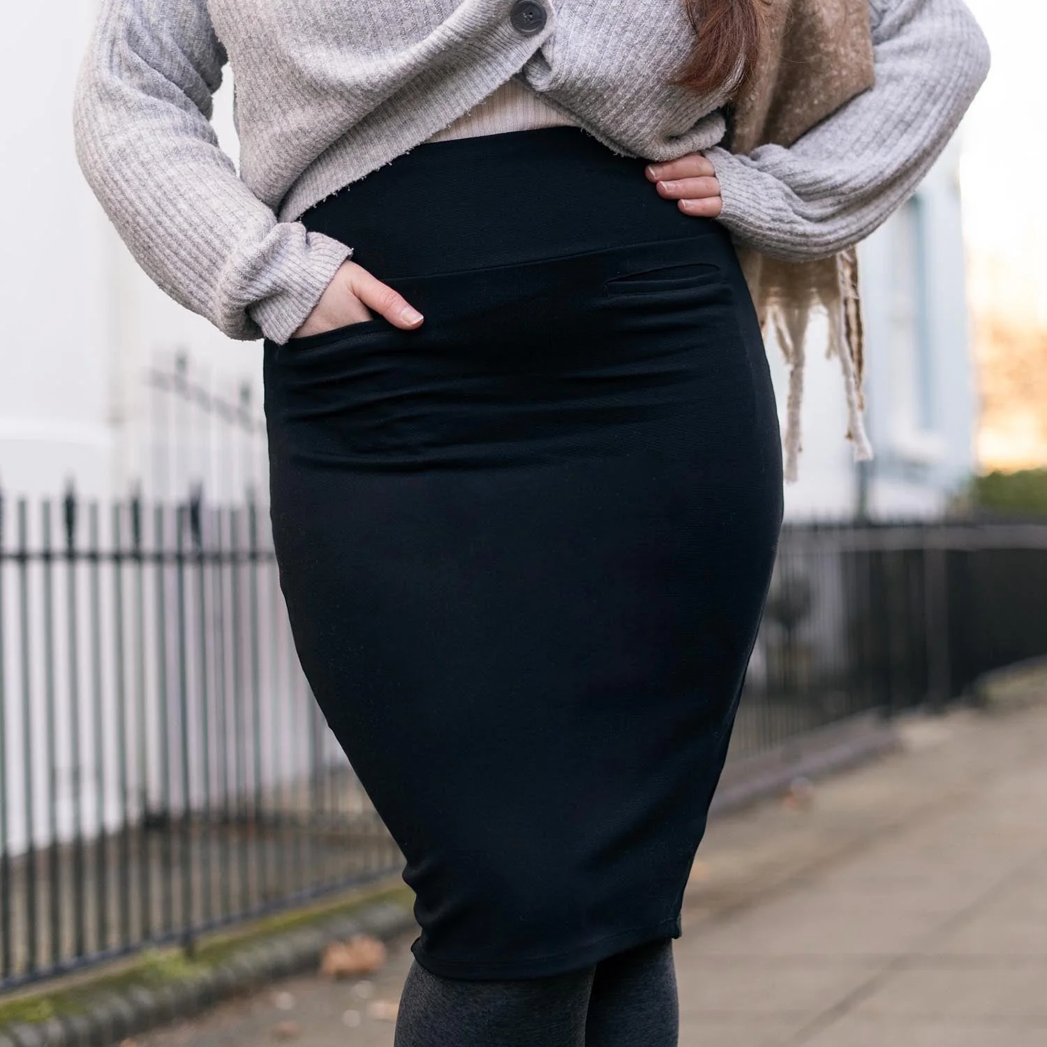 Pencil Skirt - Black (V2) - Image 9