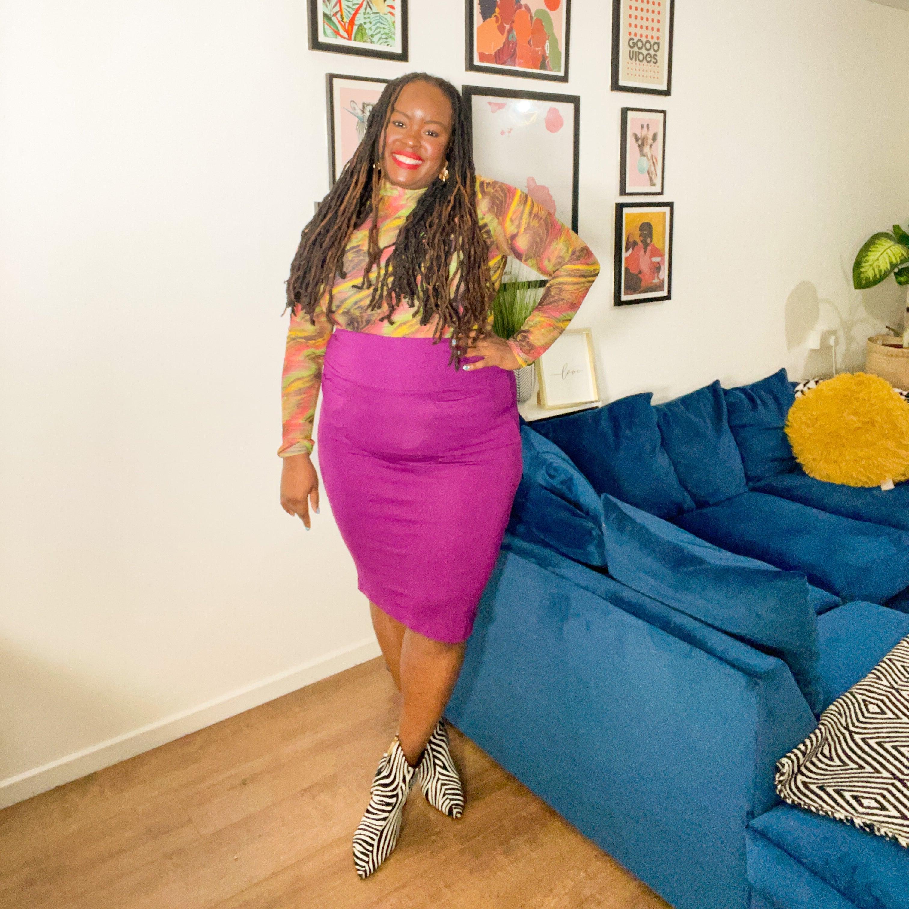 Pencil Skirt - Figgy Pudding - Image 11