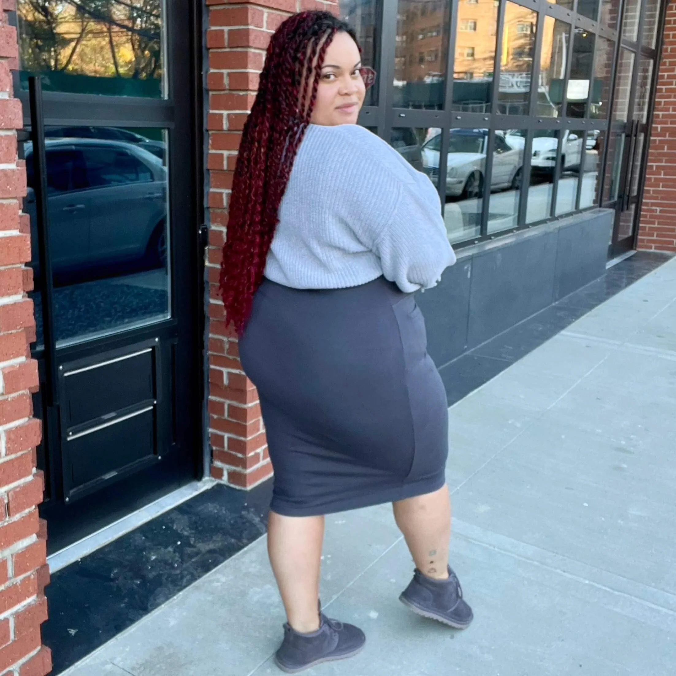 Pencil Skirt - Slate Grey - Image 11