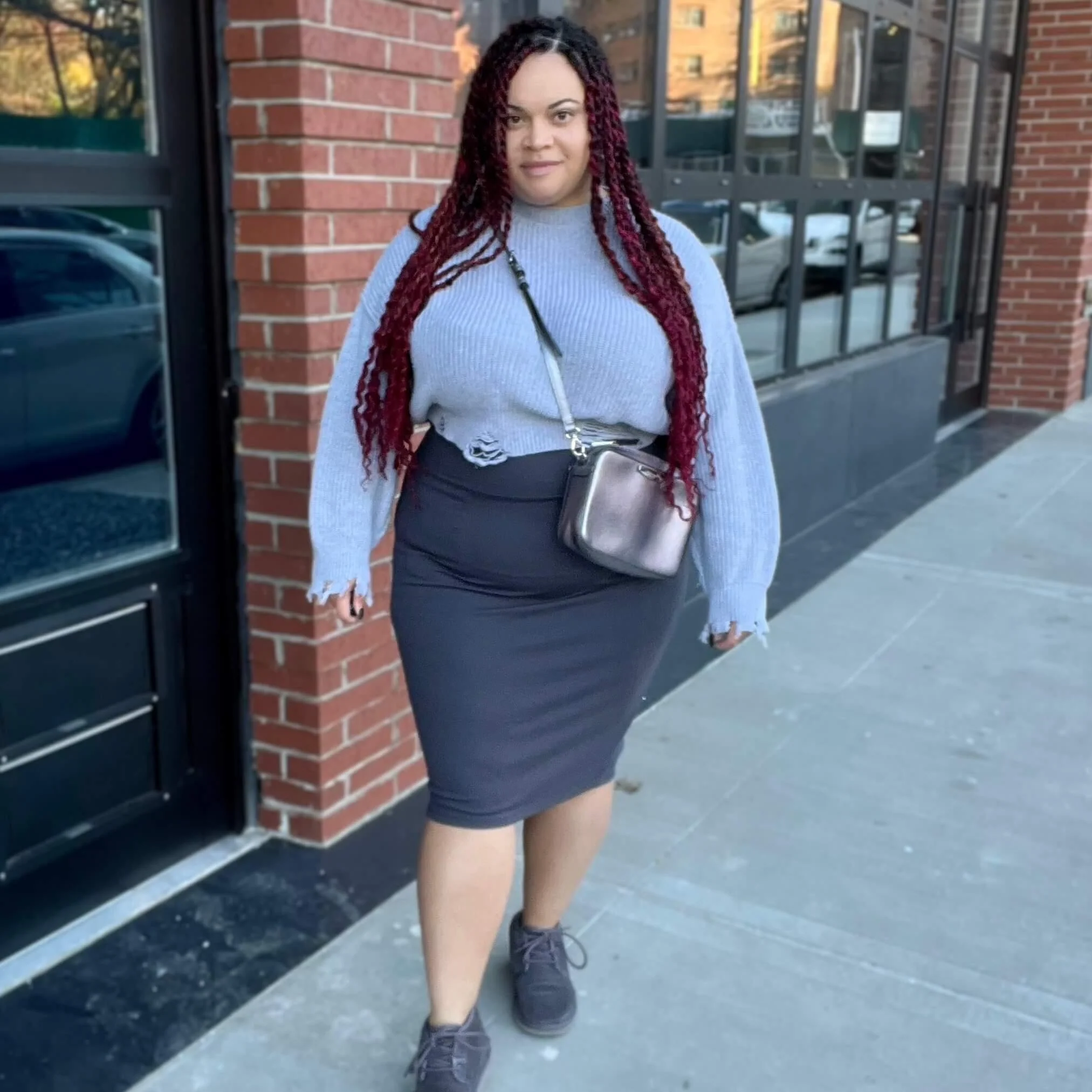 Pencil Skirt - Slate Grey - Image 5
