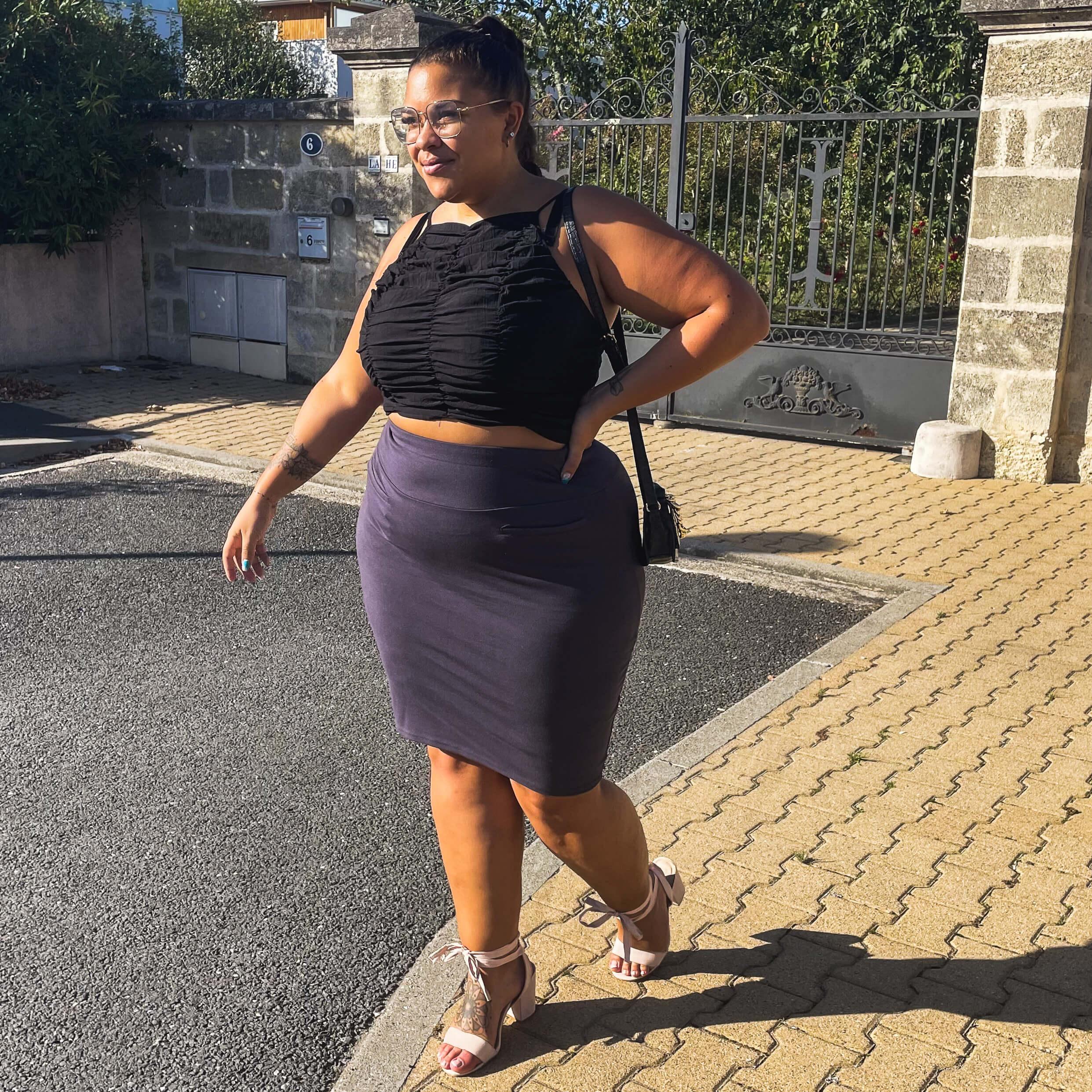Pencil Skirt - Slate Grey - Image 6