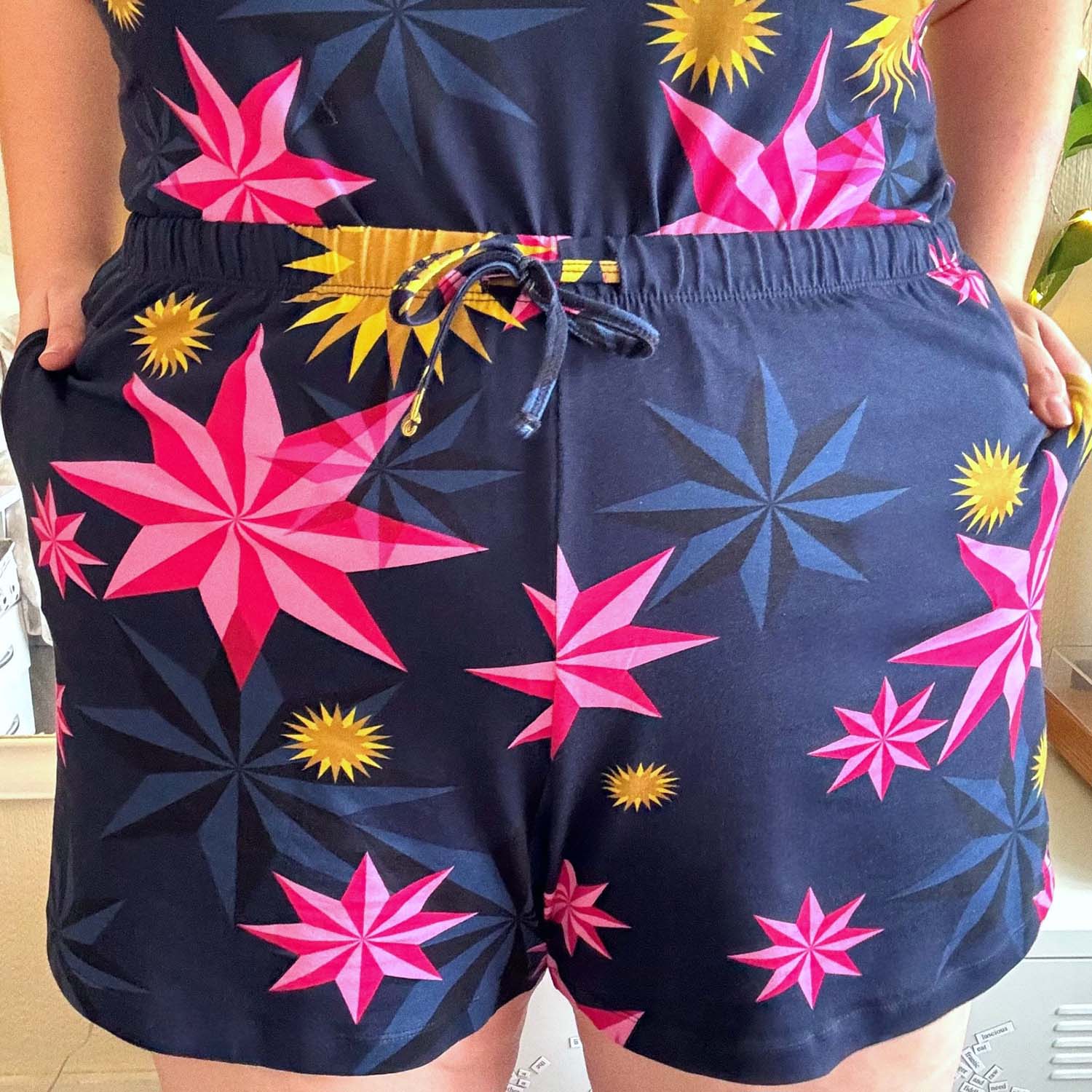 Organic Cotton PJ Shorts - Stars - Image 4