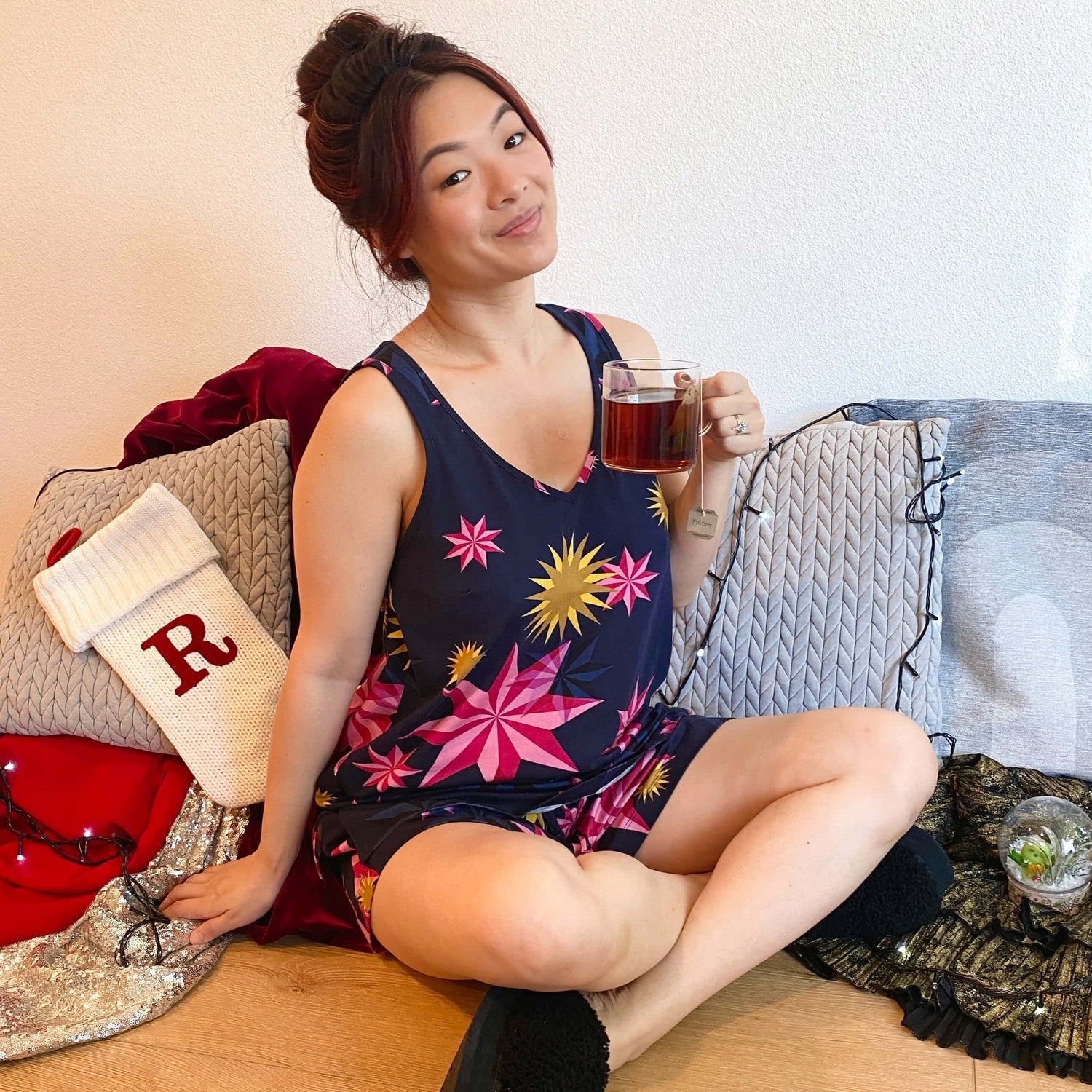 Organic Cotton PJ Shorts - Stars - Image 7