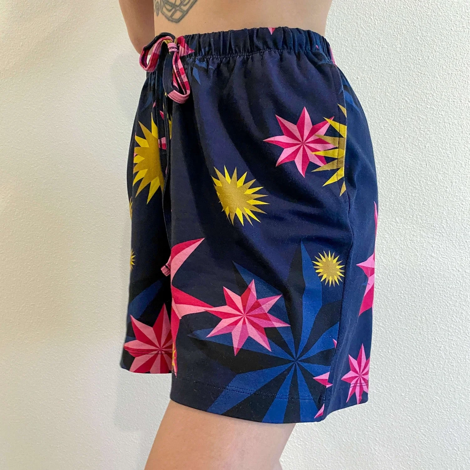 Organic Cotton PJ Shorts - Stars - Image 8