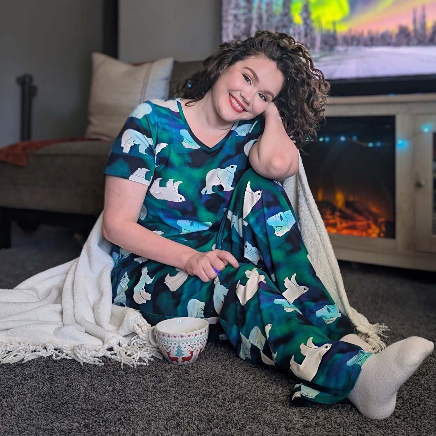 Organic Cotton PJ Top - Polar Bears - Image 6