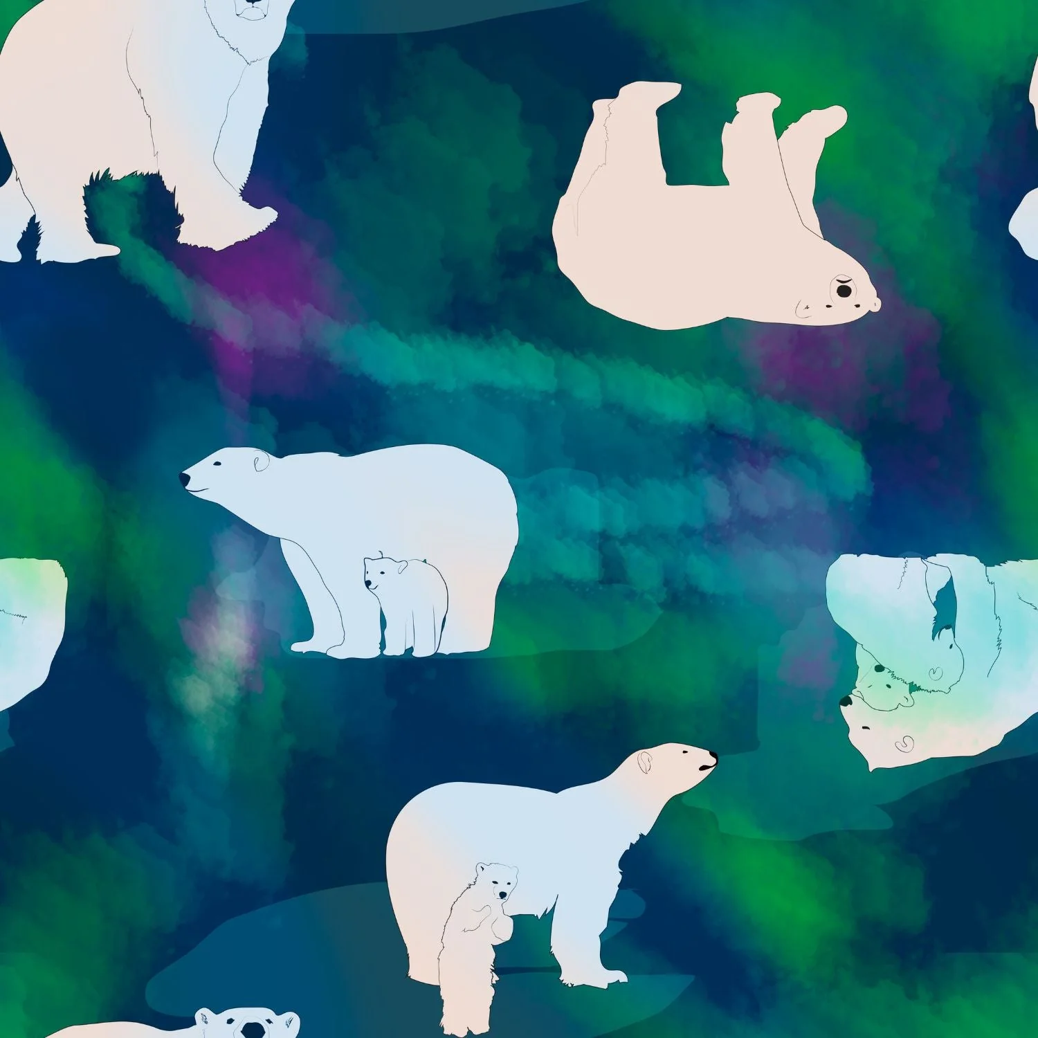 Organic Cotton PJ Top - Polar Bears - Image 9