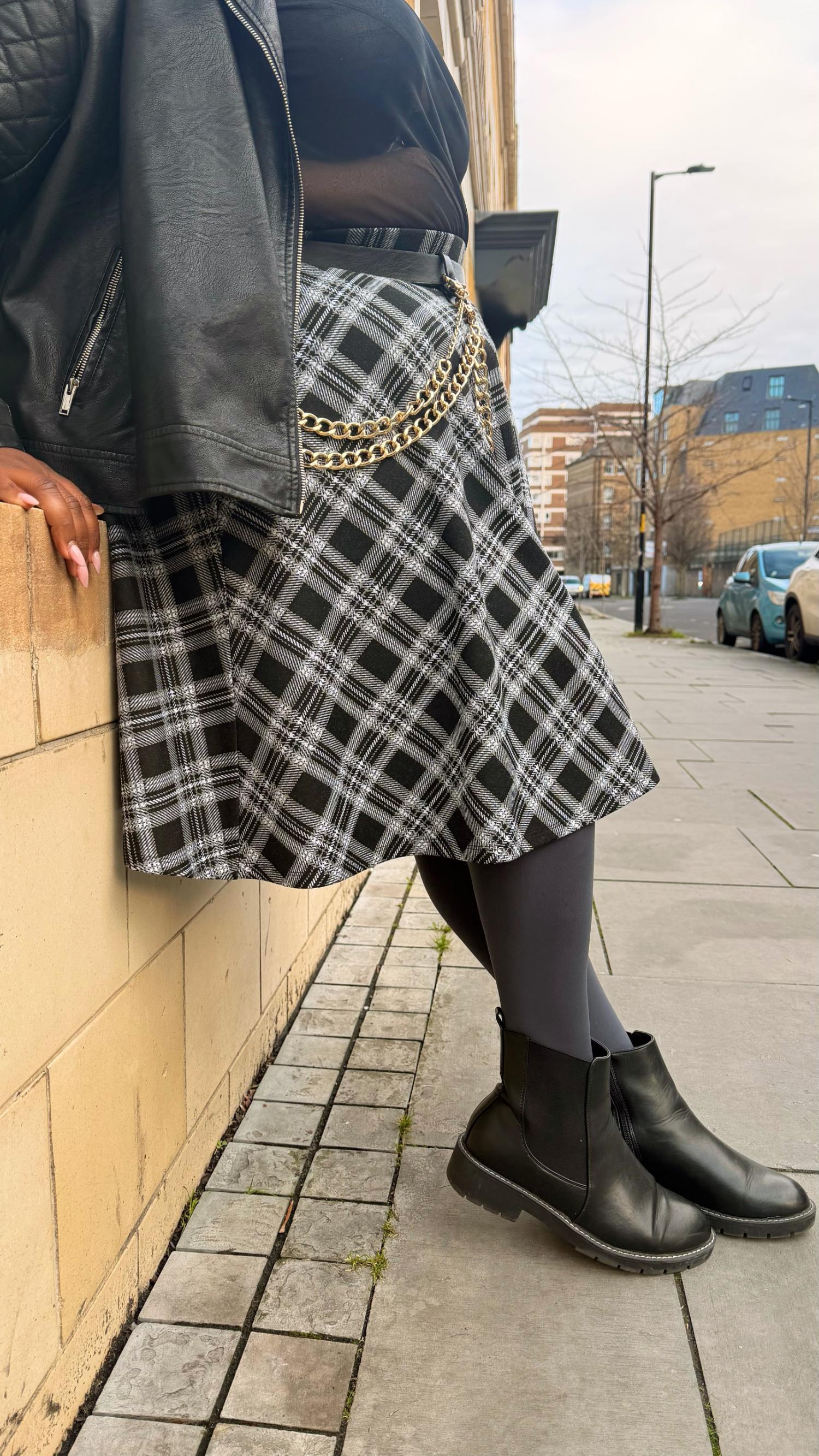 Plaid Flare Skirt - Cairn - Image 18
