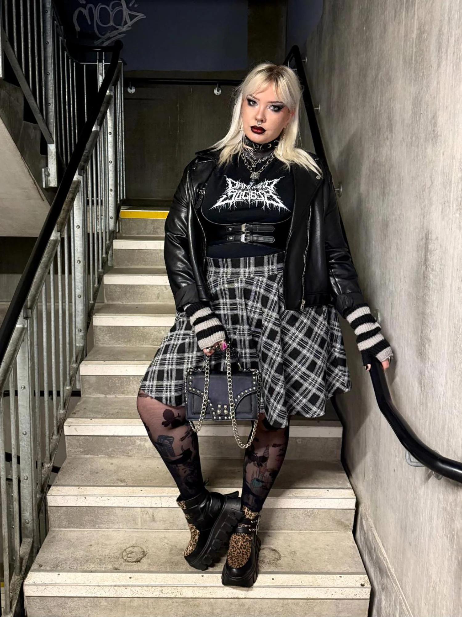 Plaid Flare Skirt - Cairn - Image 2