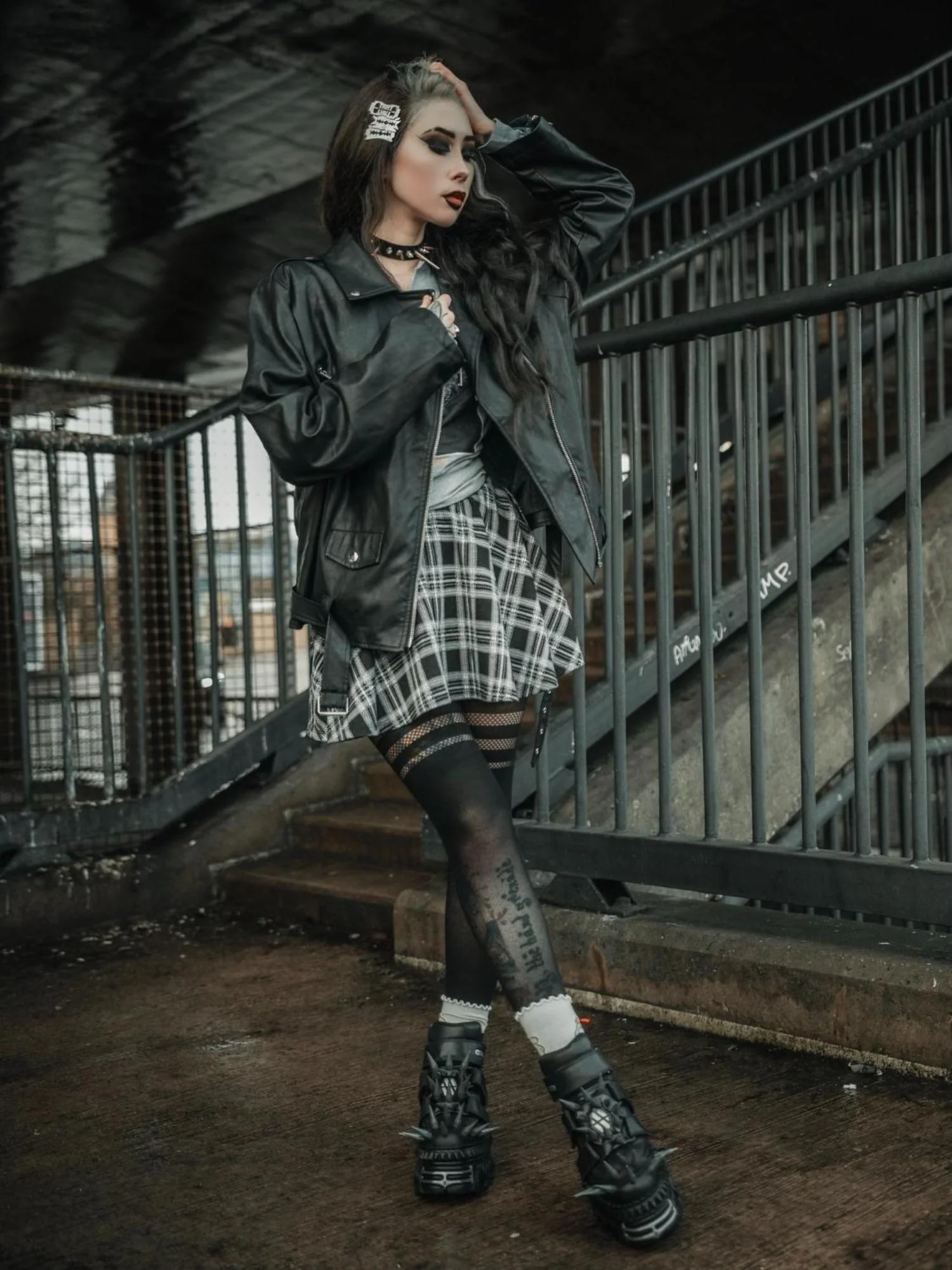 Plaid Mini-Flare Skirt - Cairn - Image 3