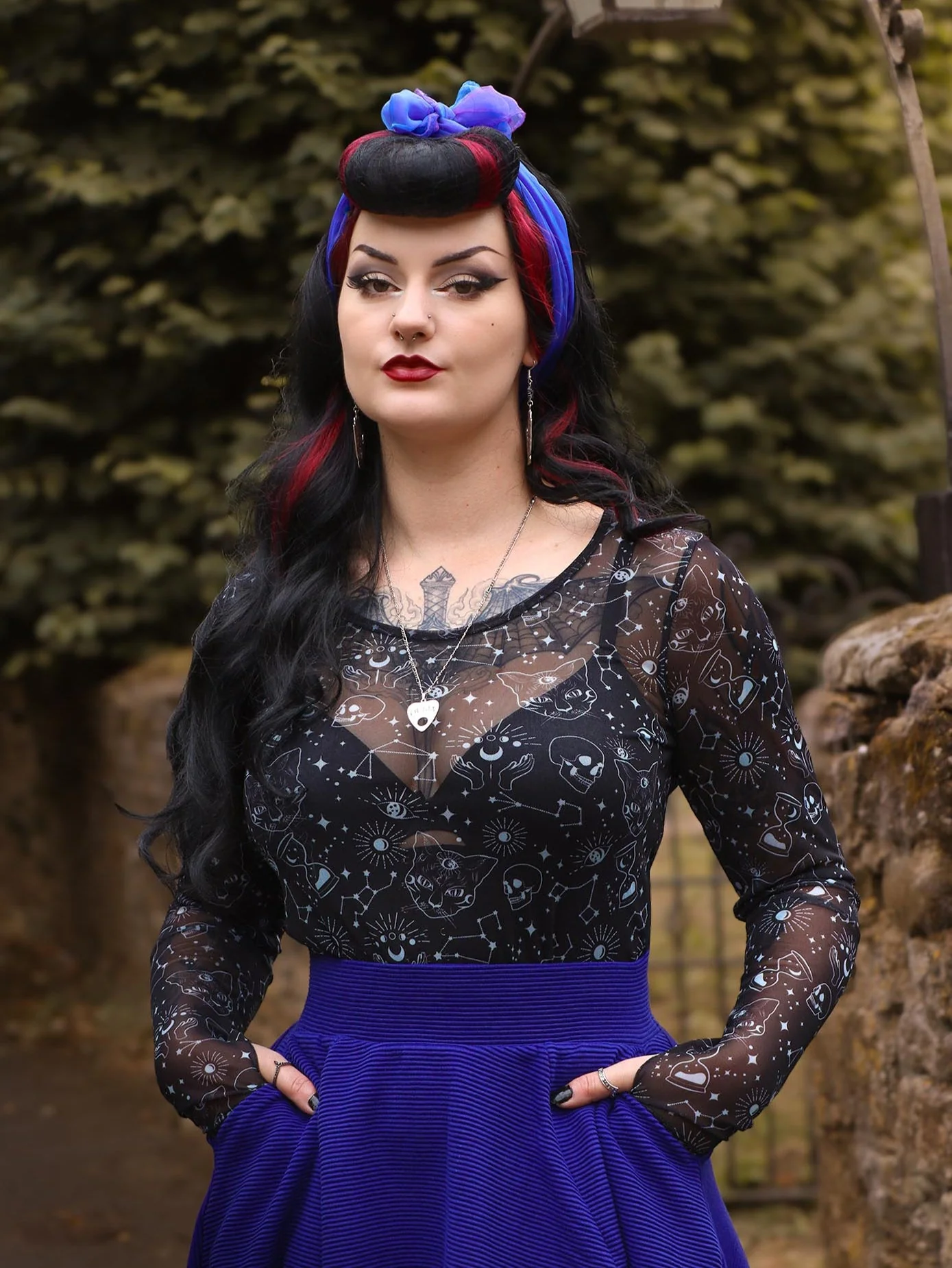 Psychic Cats Mesh Top - Image 3