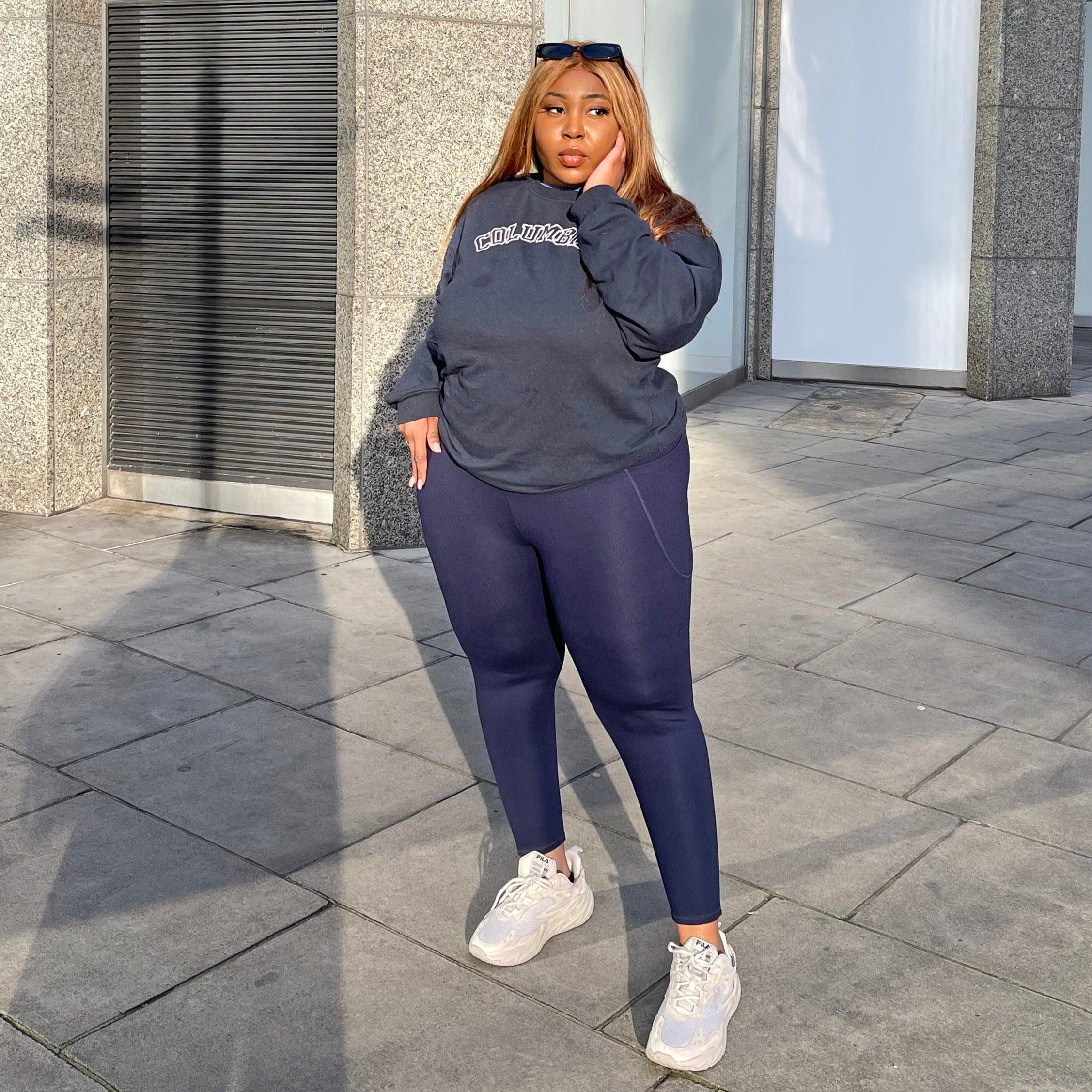 Squat Proof Short Leggings - Navy - Image 10