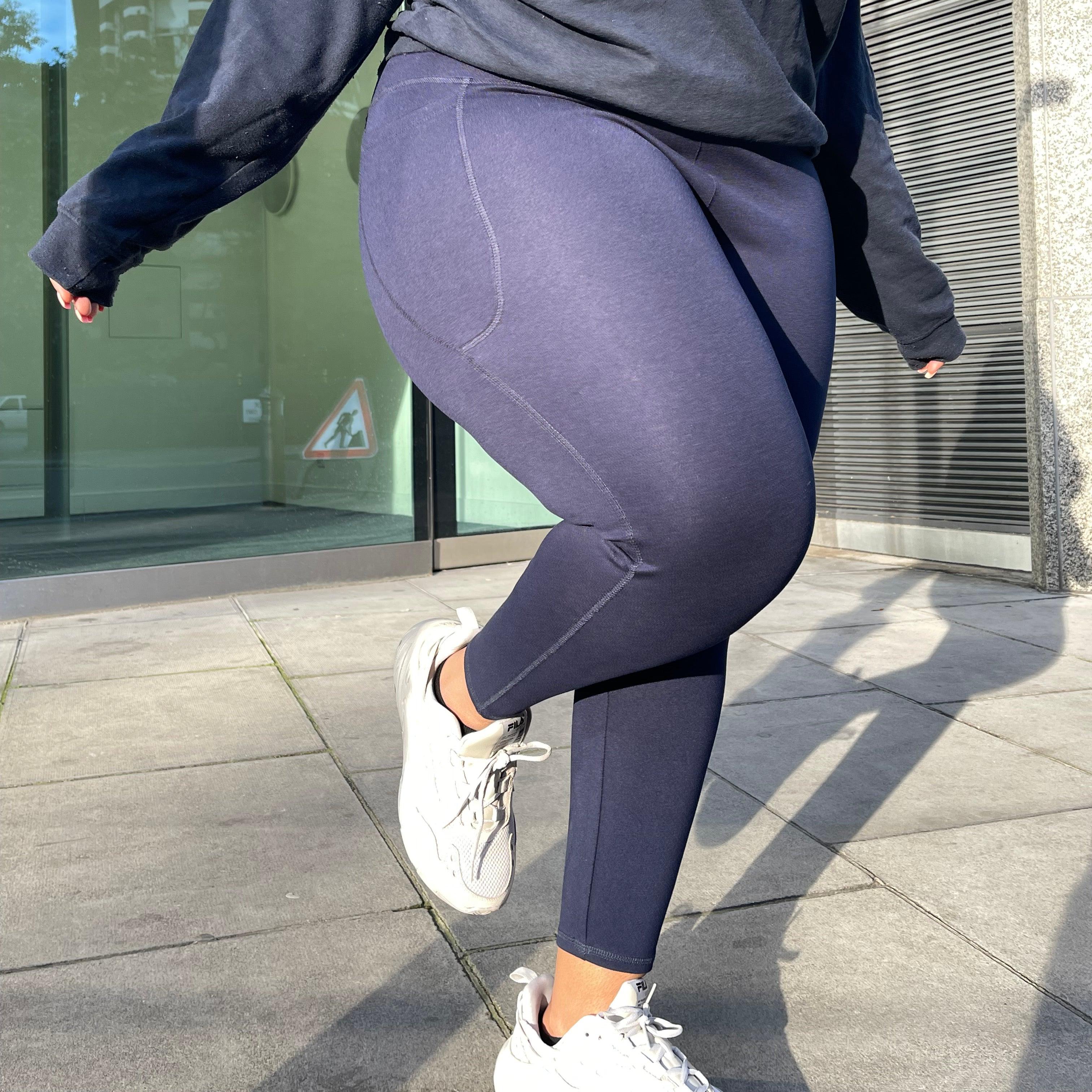 Squat Proof Short Leggings - Navy - Image 4