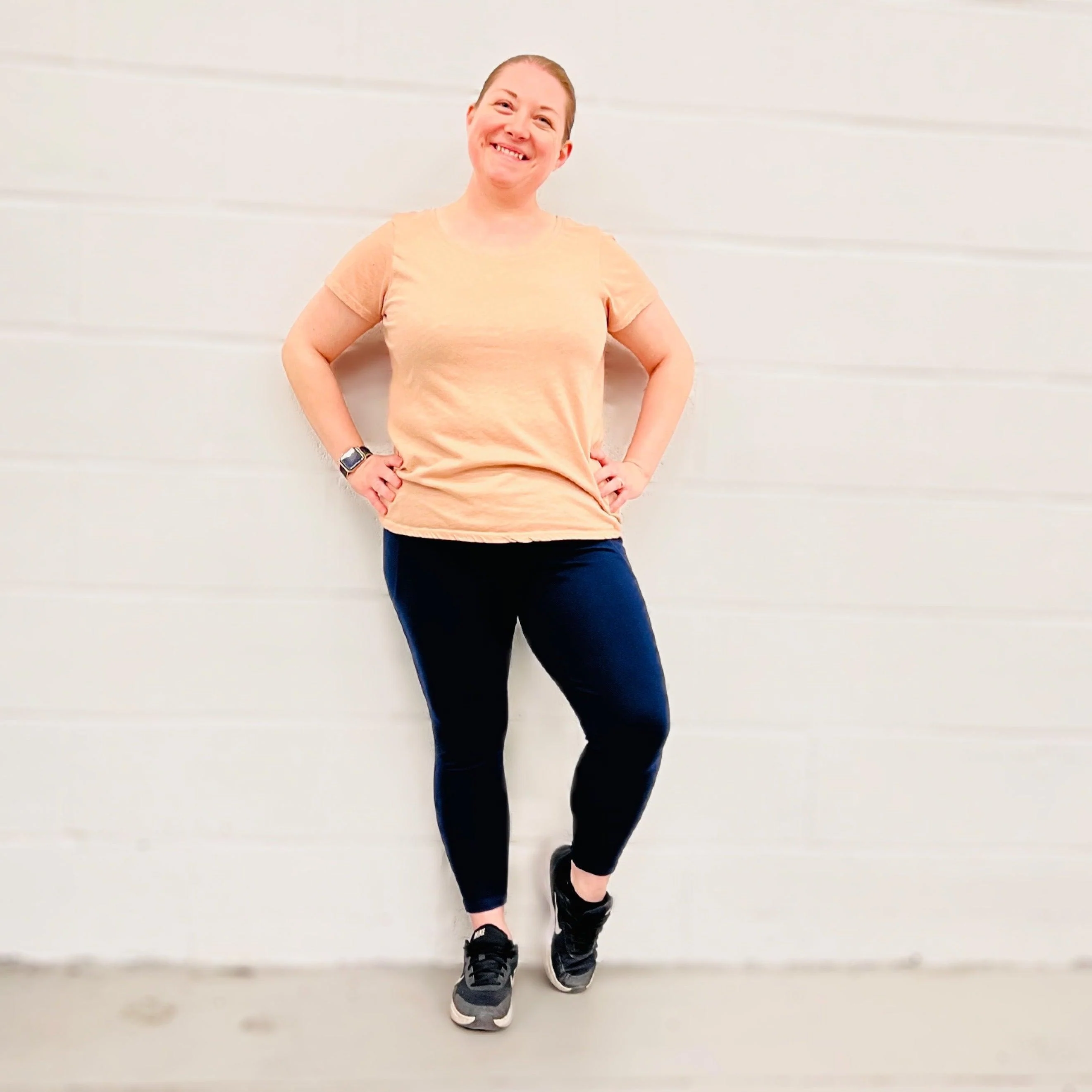 Squat Proof Short Leggings - Navy - Image 6