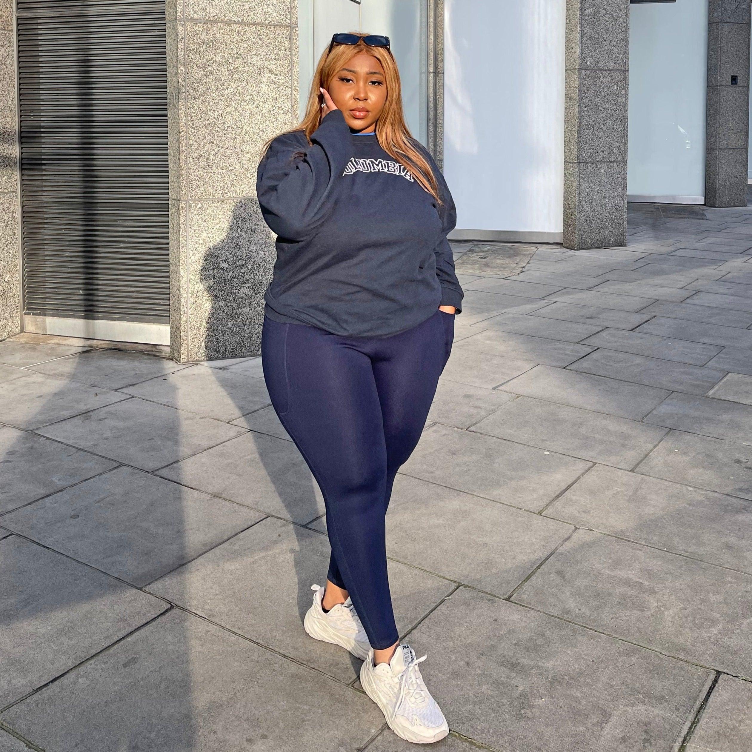 Squat Proof Short Leggings - Navy - Image 7