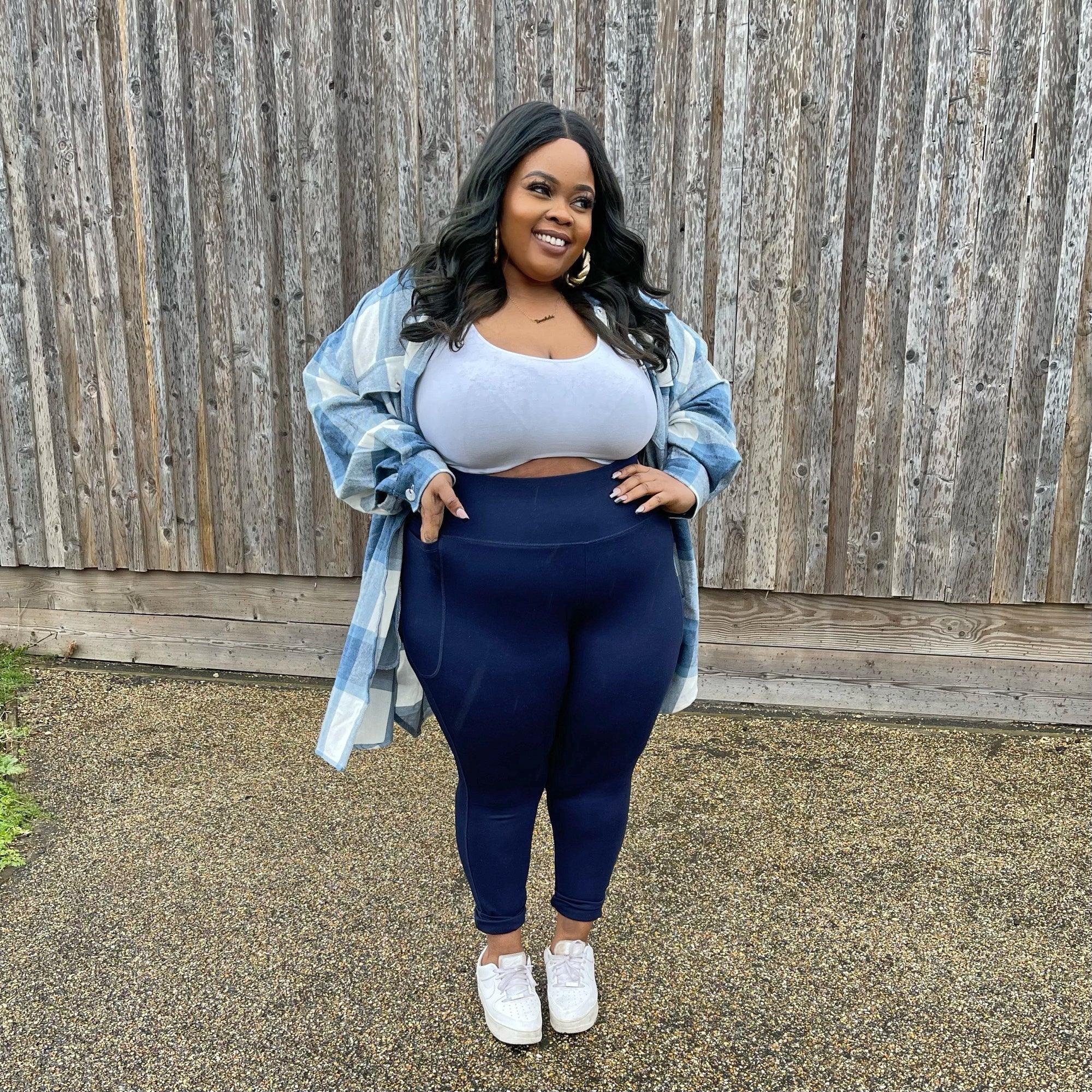 Squat Proof Short Leggings - Navy - Image 9